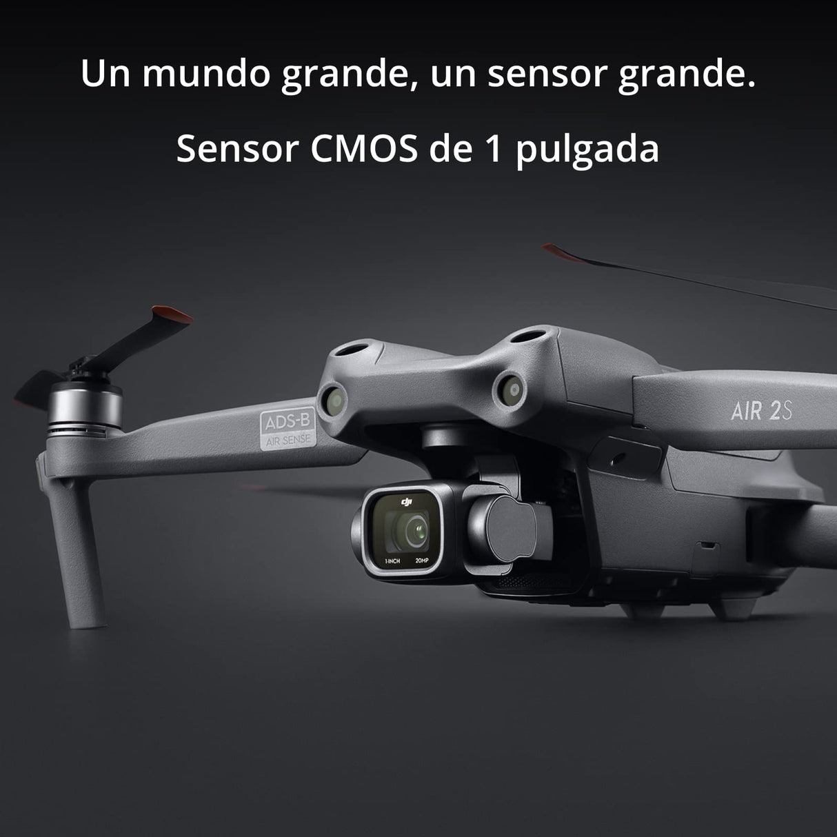 DJI Air 2S- Drone, Quadcopter, 3 Ejes Gimbal con Cámara, Vídeo en 5.4K, Sensor CMOS de 1 pulgada, Detección de obstáculos en 4 direcciones, Transmisión en FHD desde 12 km FCC, MasterShots, Gris