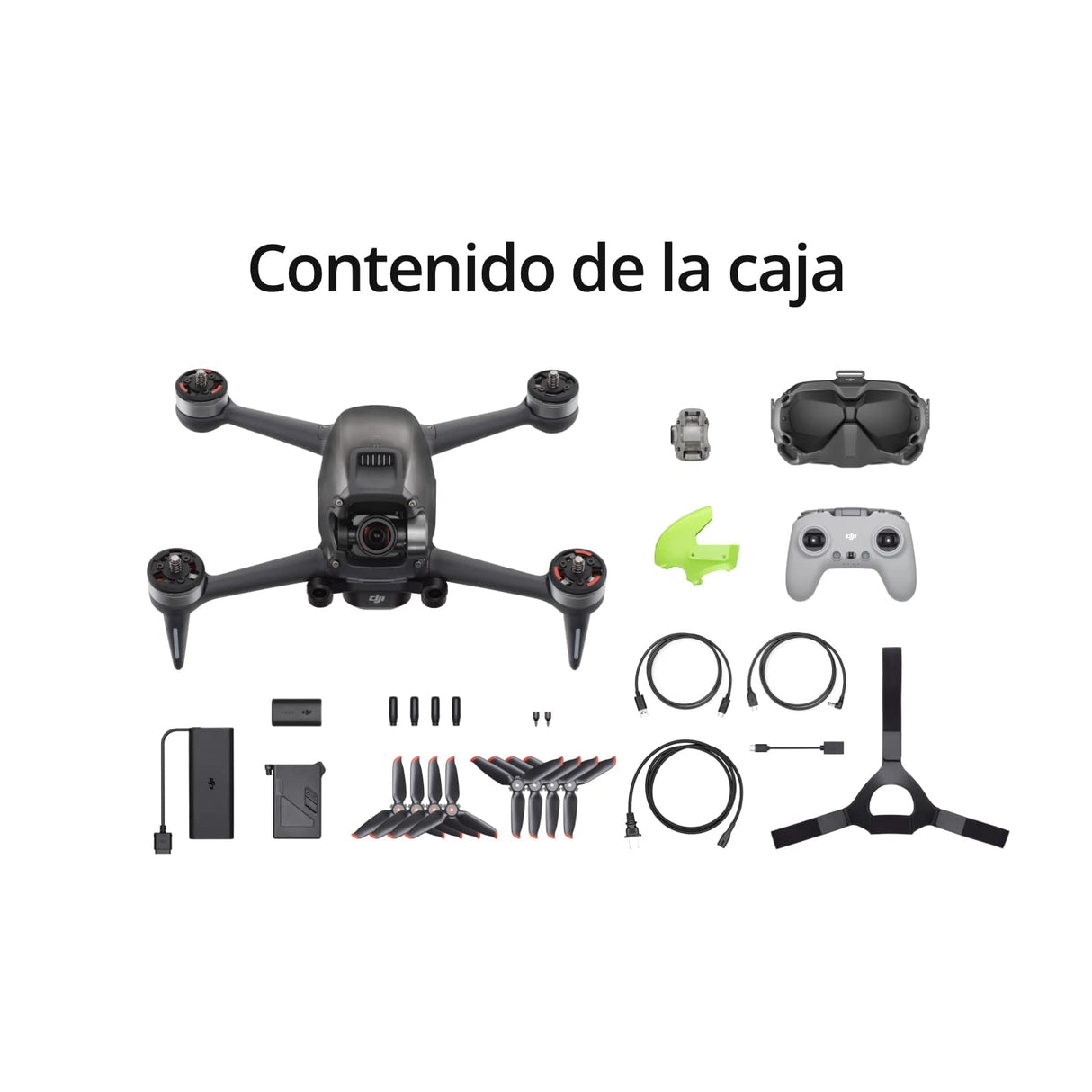 DJI FPV Combo Drone con Mando a distancia, Quadcopter, OcuSync 3.0 HD Transmisión, 4K Vídeo, Experiencia de Vuelo Inmersiva, Súper Gran Angular de 150°, Freno de Emergencia y Vuelo Estacionario, Gris