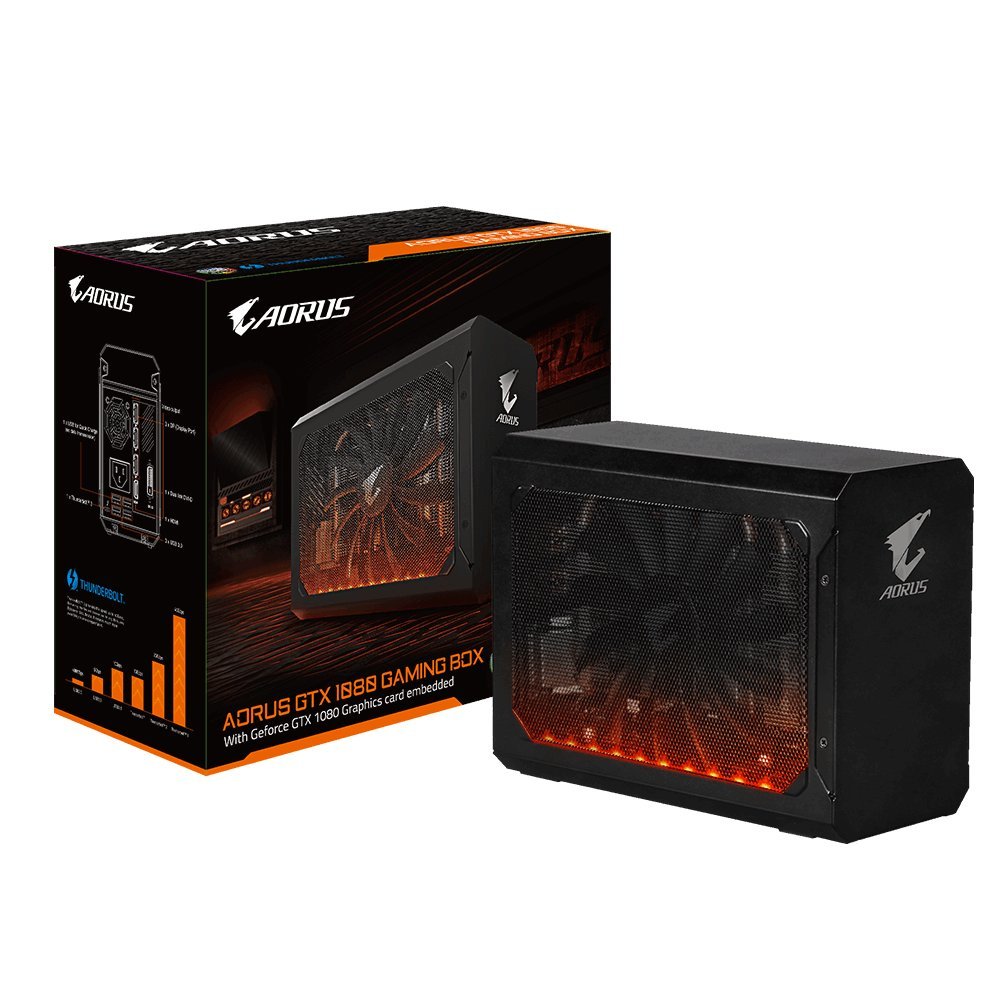 Gigabyte AORUS GTX 1080 Gaming Box GeForce GTX 1080 8GB GDDR5X - Tarjeta gráfica (GeForce GTX 1080, 8 GB, GDDR5X, 10010 MHz, 7680 x 4320 Pixeles, PCI Express x16 3.0)