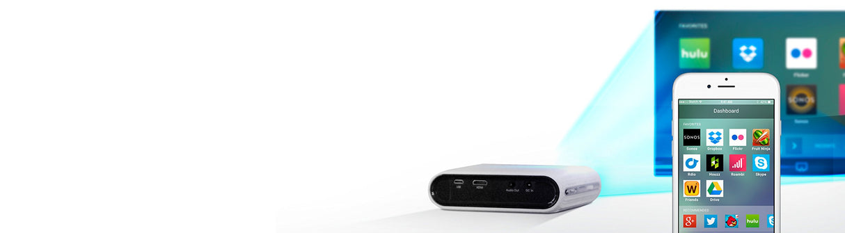 Proyector Touch Jet Pond Smart Touch, Blanco