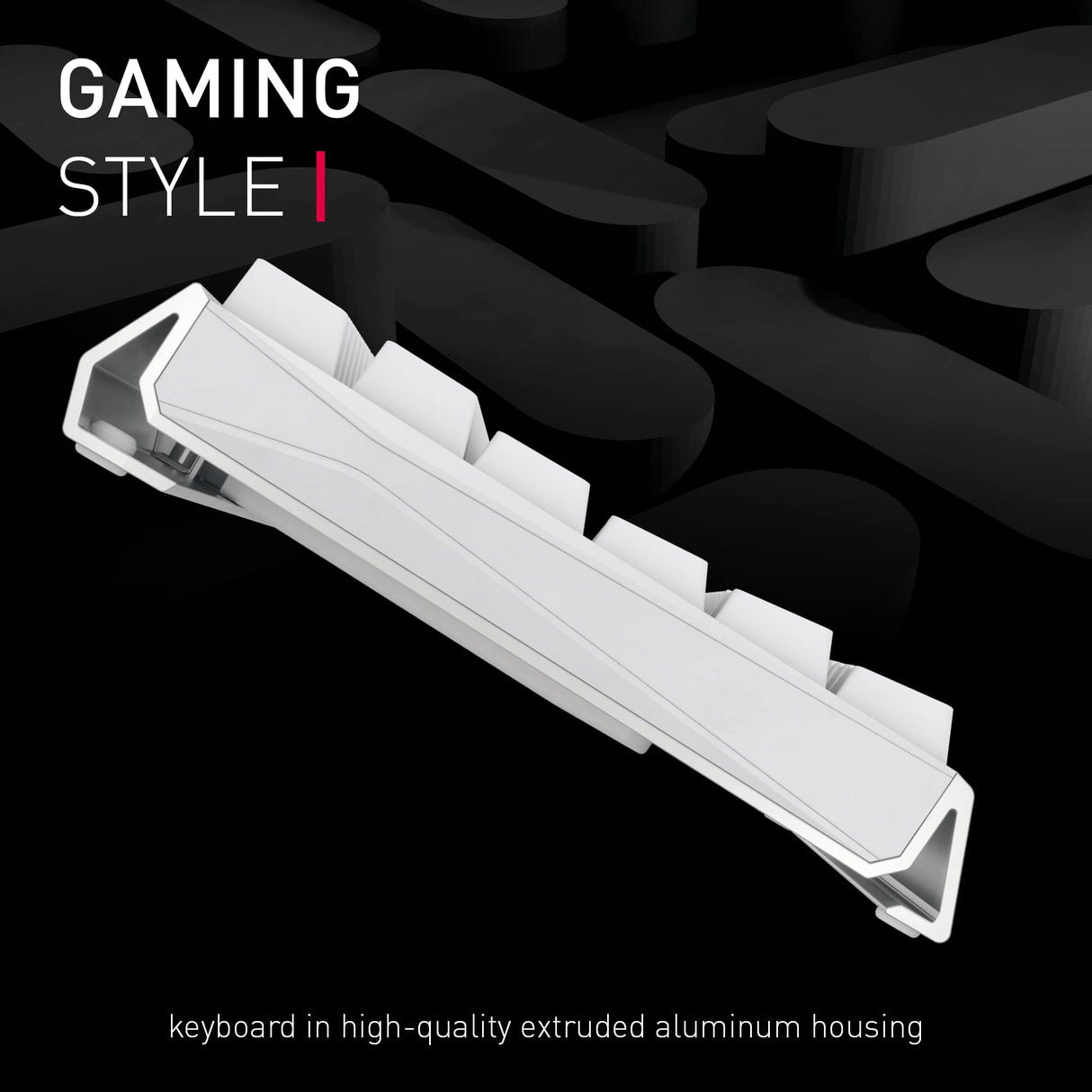 CHERRY MX 3.0S Wireless, teclado Gaming mecánico inalámbrico con iluminación RGB, distribución de teclado francés (AZERTY), conexión Bluetooth, radiofrecuencia o cable, switches MX RED, negro