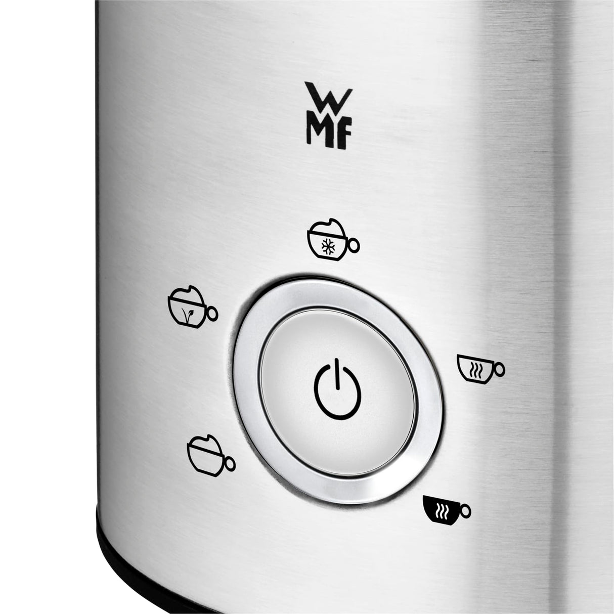 WMF Lono - Espumador de leche de cristal eléctrico, 150-250 ml, 650 W, batidora de frape, pantalla táctil, para espuma de leche caliente y fría, leche caliente, calentador de leche, cacao, chocolate