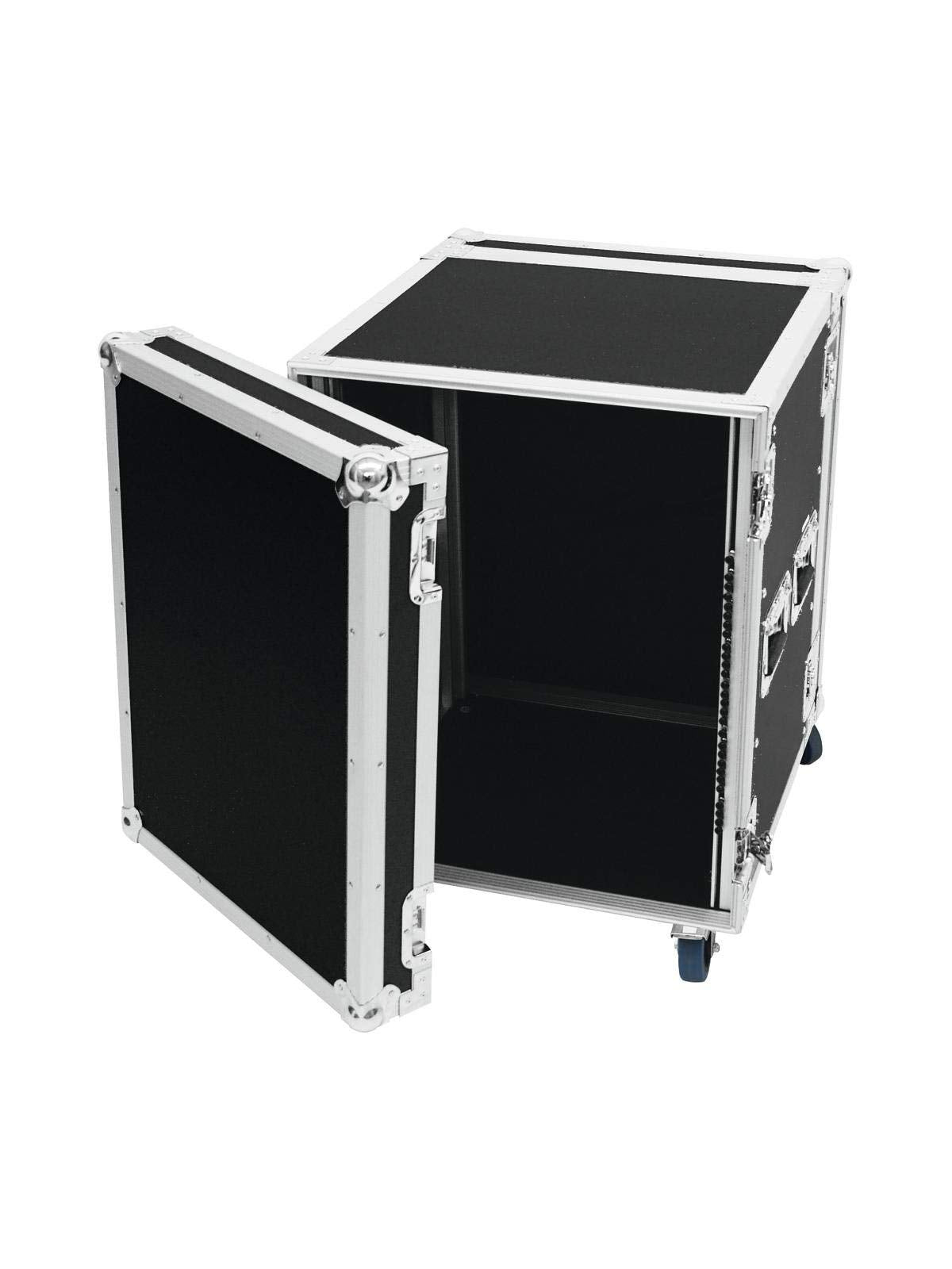 ROADINGER Rack de amplificadores PR-2, 14U, 47 cm, con Ruedas, para Dispositivos de 483 mm (19"), con Ruedas
