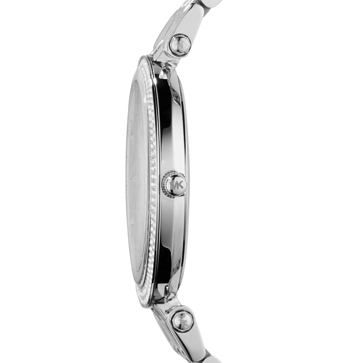 Michael Kors - Reloj Darci analógico de Cuarzo con Correa de Acero Inoxidable en Tono Plateado para Mujer MK3190