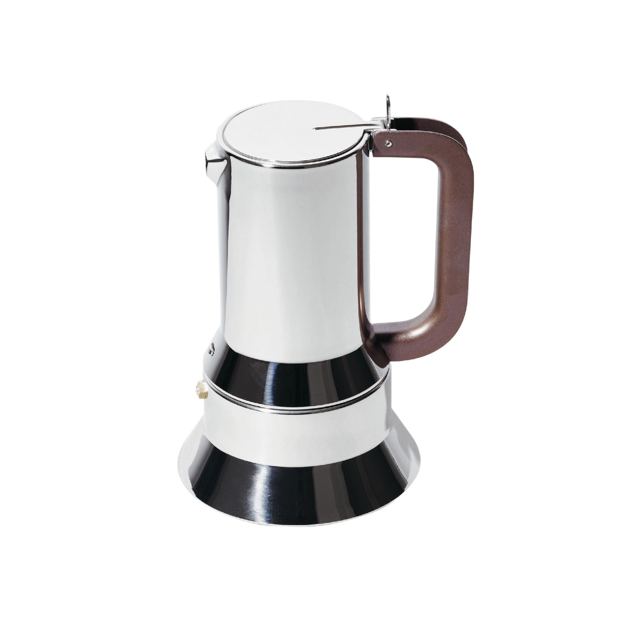 Alessi 9090/M Cafetera de Diseño de Acero Inoxidable, 10 Tazas, Plata