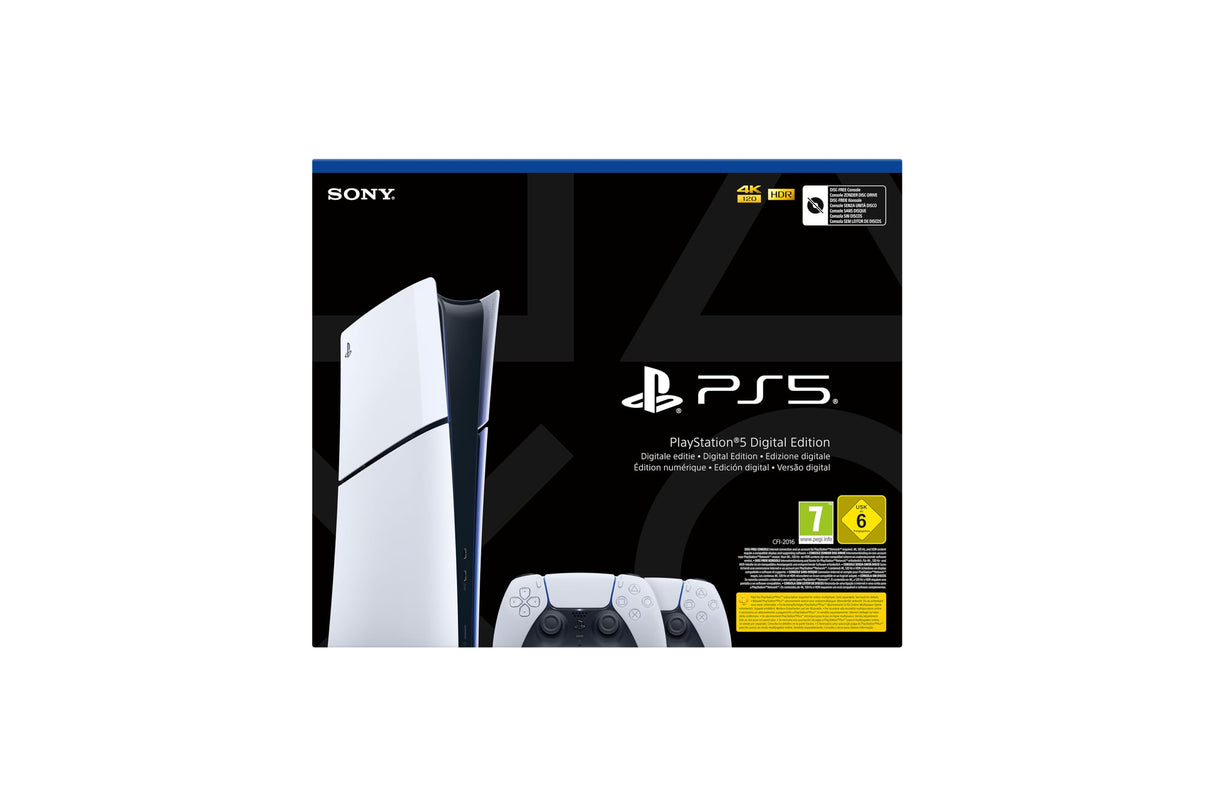 Playstation 5 Consola Digital Modelo Slim y 2 Mandos Inalámbrico Dualsense