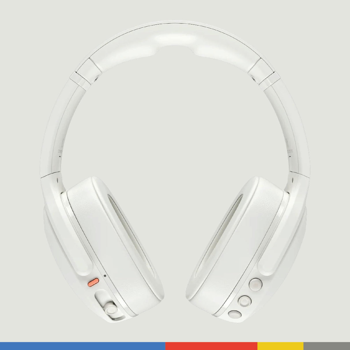 Skullcandy Crusher EVO Cascos Over-Ear Inalámbricos con Sensory Bass, Extra Charging Cable, 40 h de Autonomía, Micrófono, Compatibles con iPhone Android y Dispositivos Bluetooth, Bone