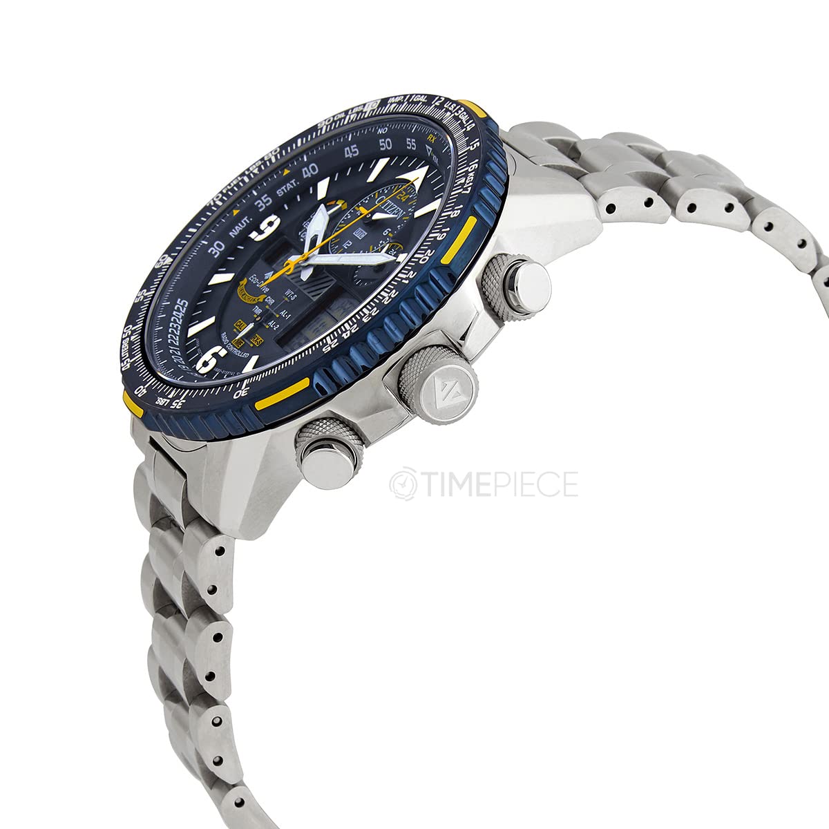 Citizen Reloj Analógico-Digital para Hombres de Cuarzo japonés con Correa en Acero Inoxidable JY8078-52L