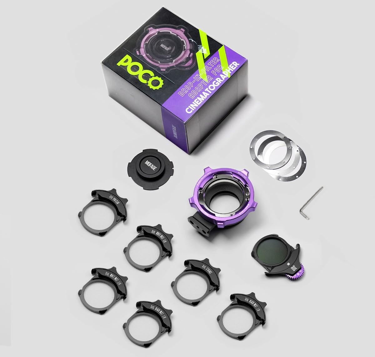 MOFAGE Poco Drop-In - Adaptador de Filtro avanzado para Montaje E