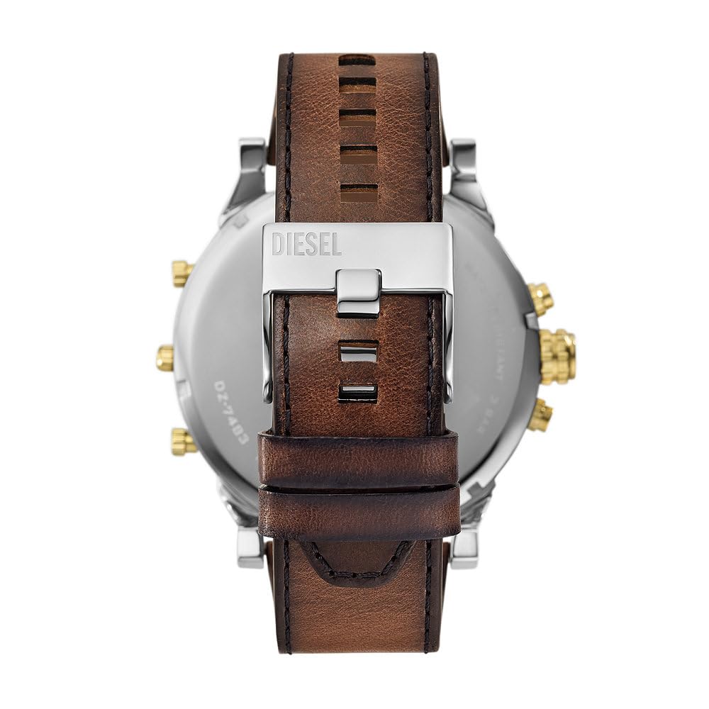 Diesel Reloj Analógico para para Hombre de Cuarzo con Correa en Cuero DZ7483
