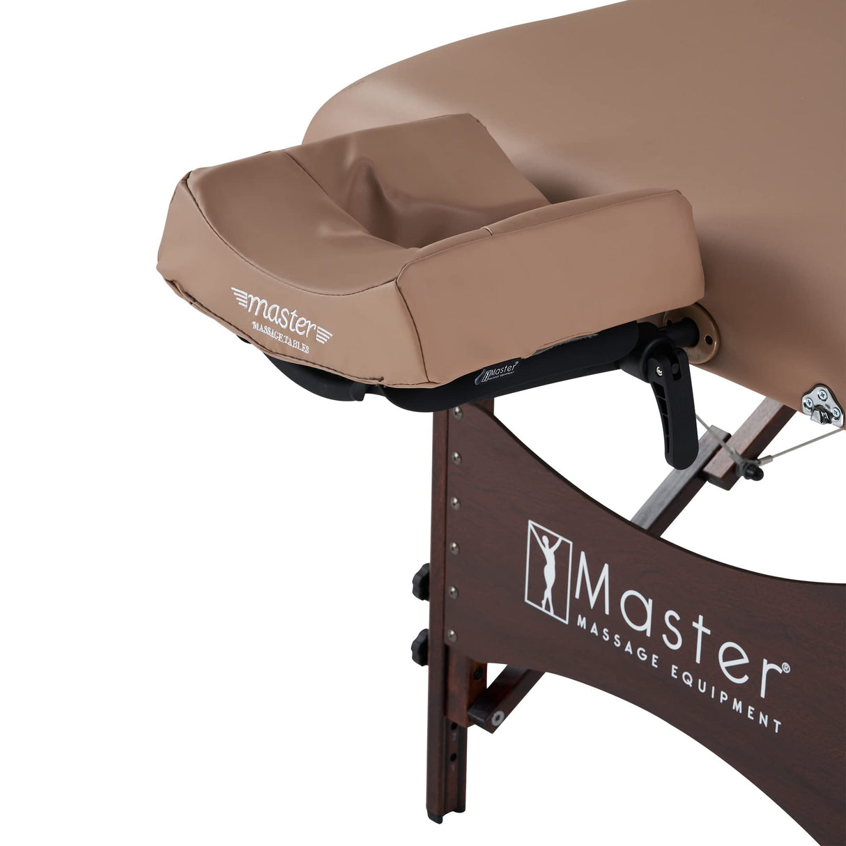 Master Massage Deauville Pro - Cuna de Masaje portátil (71 cm, Plegable, con Respaldo Ajustable sin Niveles), Color marrón Claro