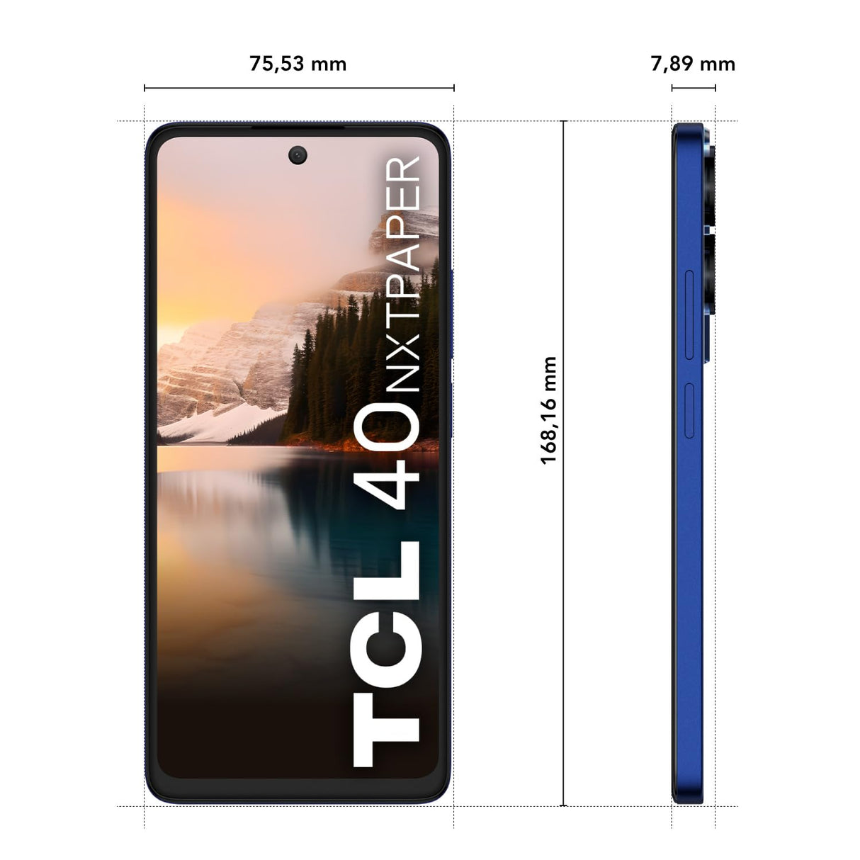 TCL 40 NXTPAPER 4G - Smartphone 6.78" (Pantalla 90Hz, 16GB (8+8) - 256GB, Ampliable MicroSD, Dual SIM, Cámara 50MP, Cámara Selfie 32MP, Batería 5010mAh, Doble Altavoz, Android 13.) Opalescent