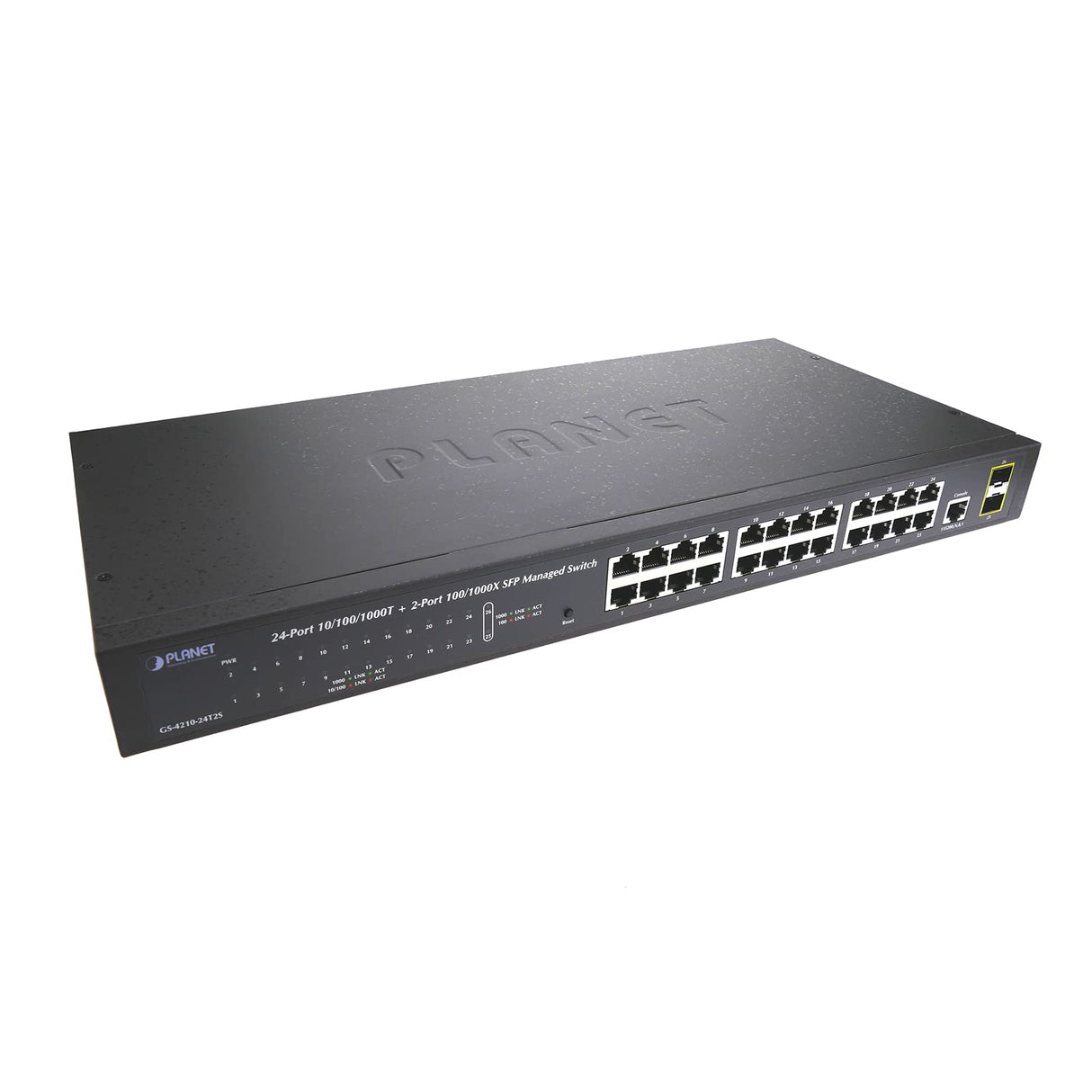 BeMatik - Rack 19" WEB Giga Switch de 10/100/1000 Mbps de 24 UTP y 2 SFP