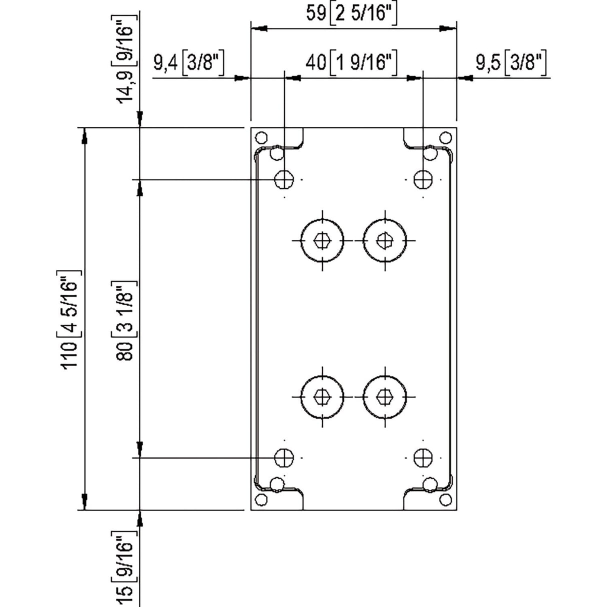 BILOBA 8910 - Bisagra para puerta de cristal (8-13,52 mm, con ajuste de posición cero, acero inoxidable mate)