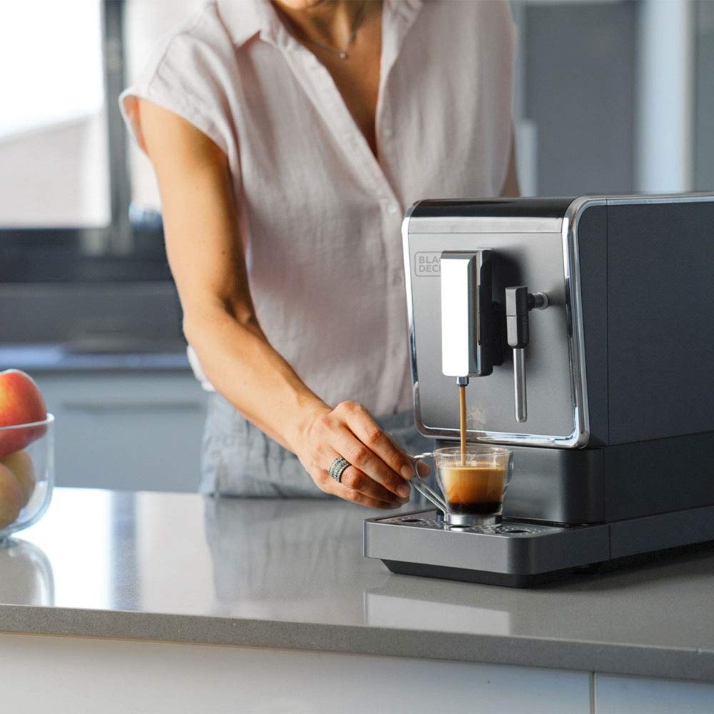 Black+Decker Cafetera Automatica, Negro, 1470 W