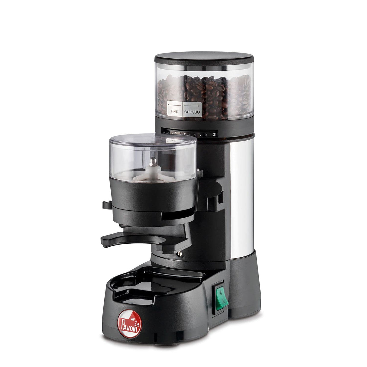 La Pavoni LPGJDL01EU, Molinillo de café Jolly Dosato, Noir/Argent