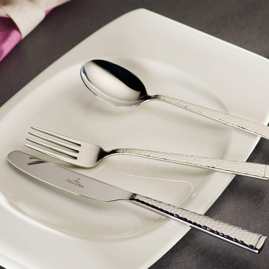 Villeroy & Boch Blacksmith Cubertería, Para hasta 12 personas, 70 piezas, Acero inoxidable