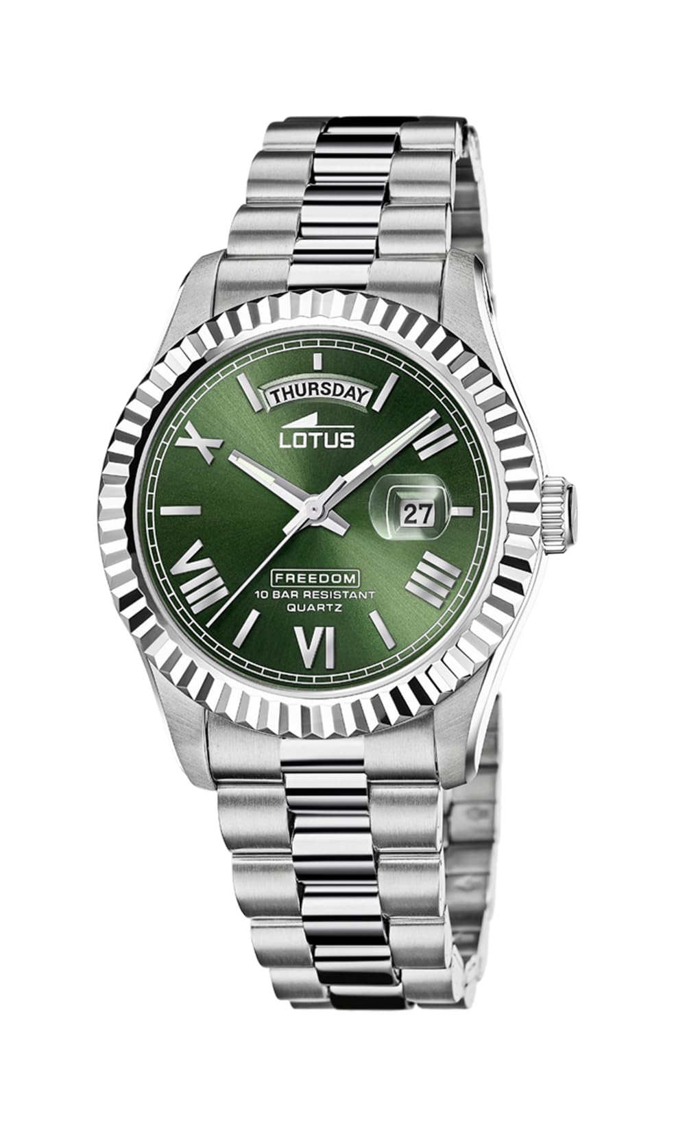Lotus Reloj Hombre 18854/3 Freedom Caja de Acero Inoxidable 316l Plateado Correa de Acero Inoxidable 316l Plateado