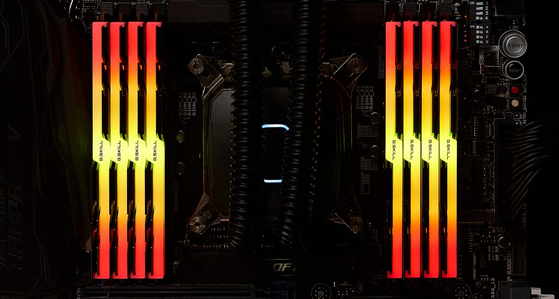 G.SKILL Trident Z RGB Series RAM - 256 GB (Kit de 8 x 32 GB) - DDR4 3200 UDIMM CL14