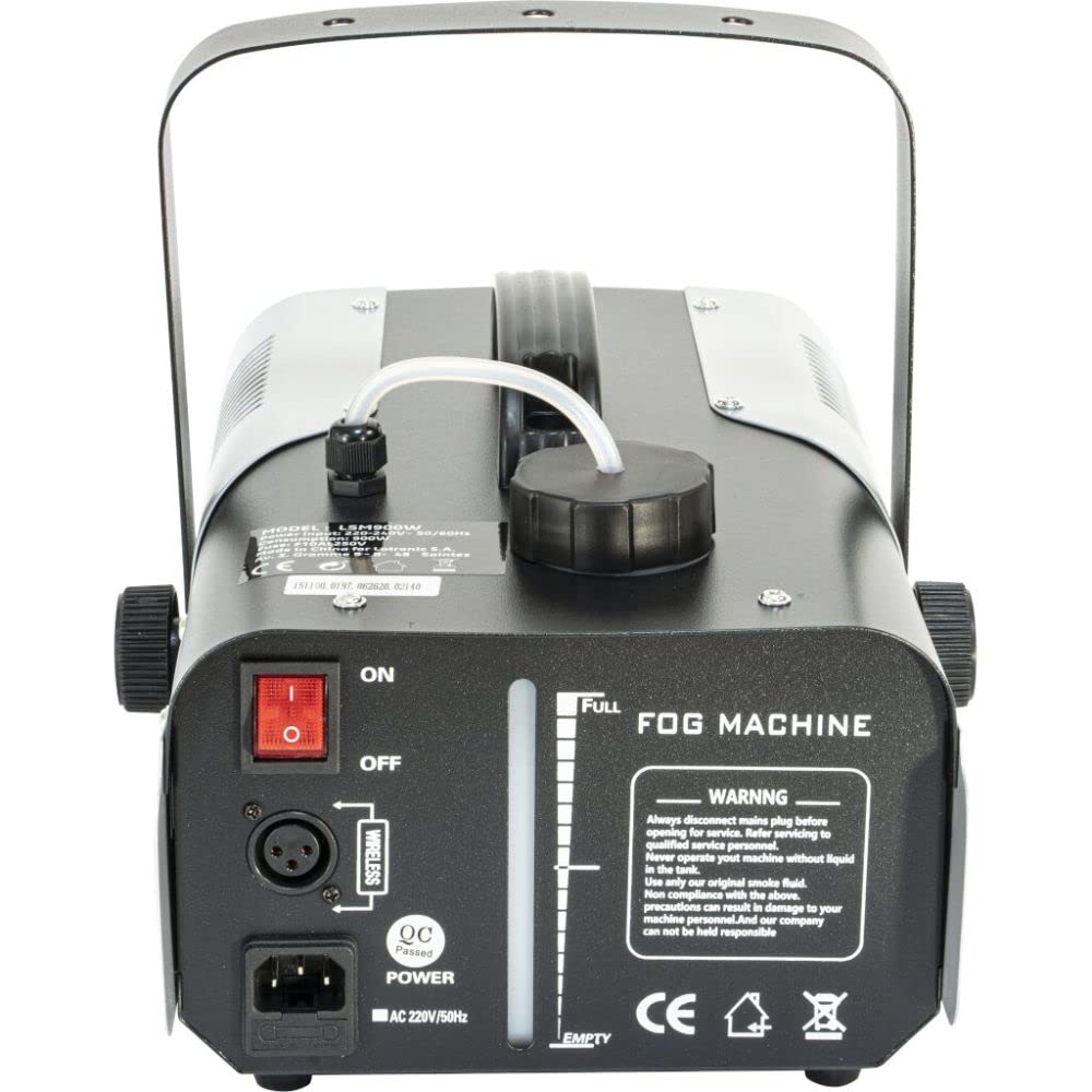 Ibiza - LSM900W - Máquina de humo de 900W con control remoto - Negro y gris