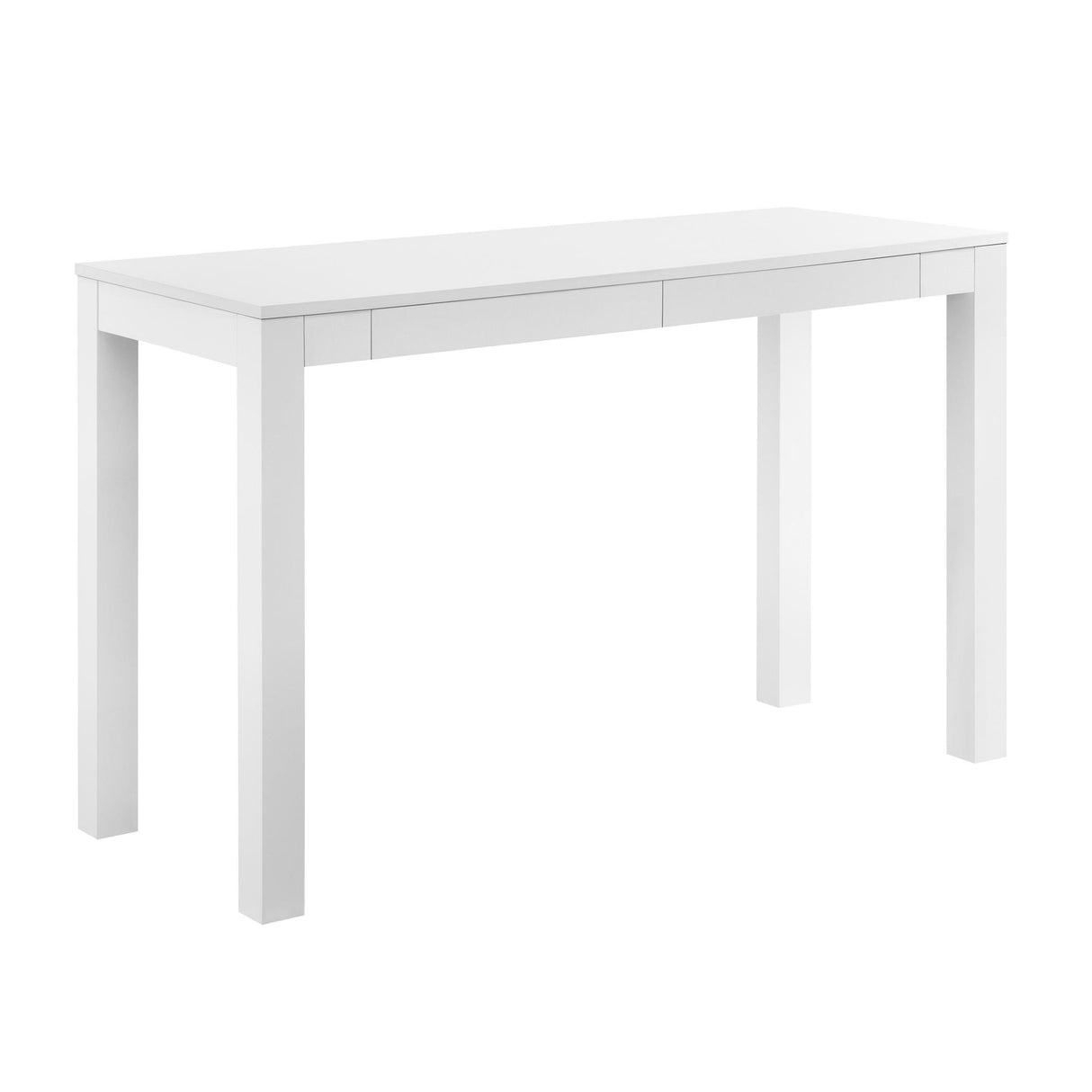 Ameriwood Home Gran Escritorio Parsons con 2 cajones, Blanco