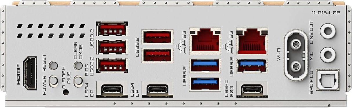 GIGABYTE X870E Aero X3D Wood Motherboard - Supports AMD Ryzen 9000 Processors, 16+2+2 Phase Digital VRM, up to 9000Hz DDR5 (O.C.), 2xPCIe 5.0 + 2xPCIe 4.0, Wi-Fi 7, 5GbE LAN, USB 4