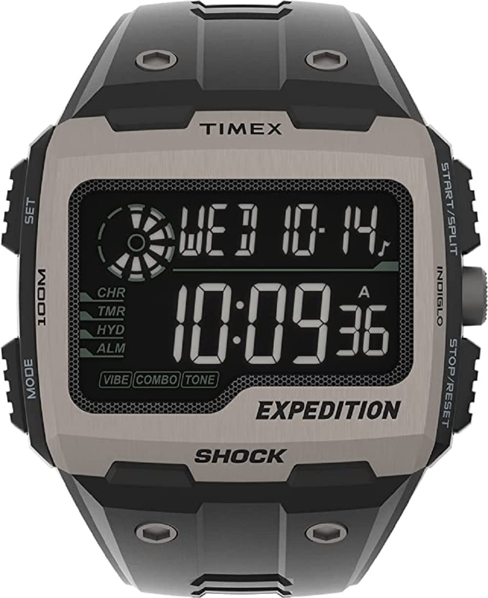 Timex Expedition Grid Shock - Reloj para hombre de 50mm con correa de resina TW4B24900