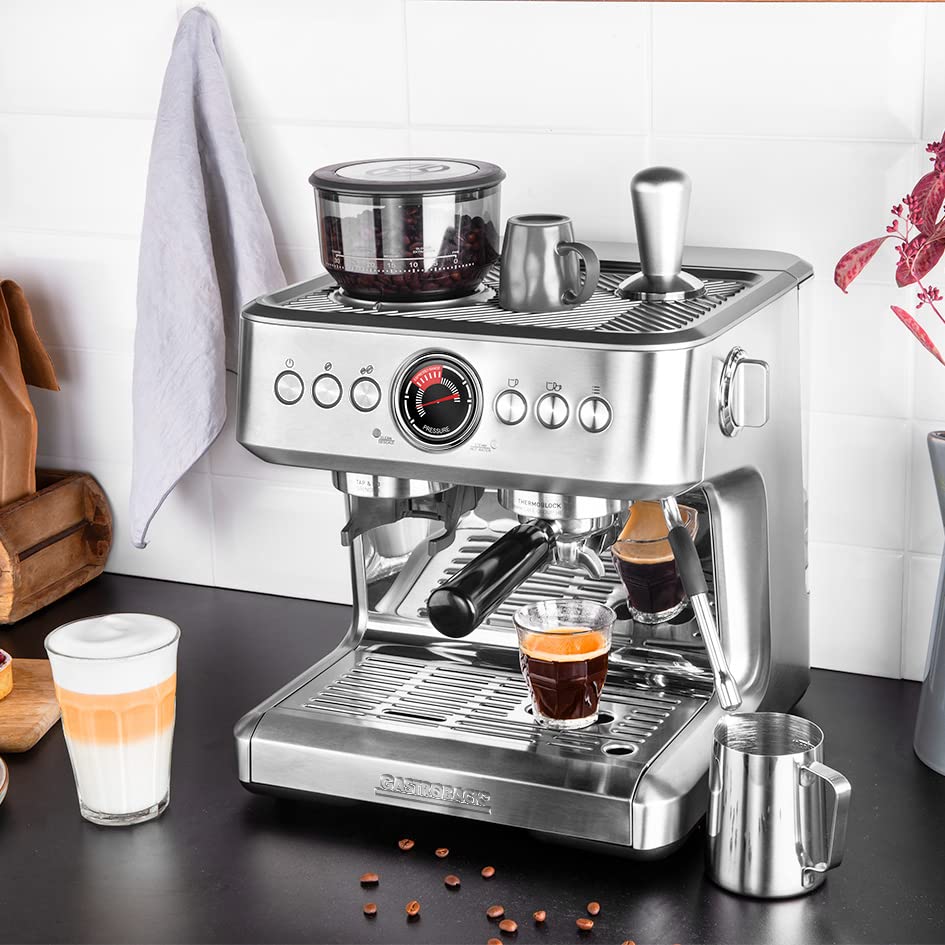 GASTROBACK Design Espresso Advanced Duo 42626 - Máquina de Espresso programable con Sistema termobloque de Doble Circuito