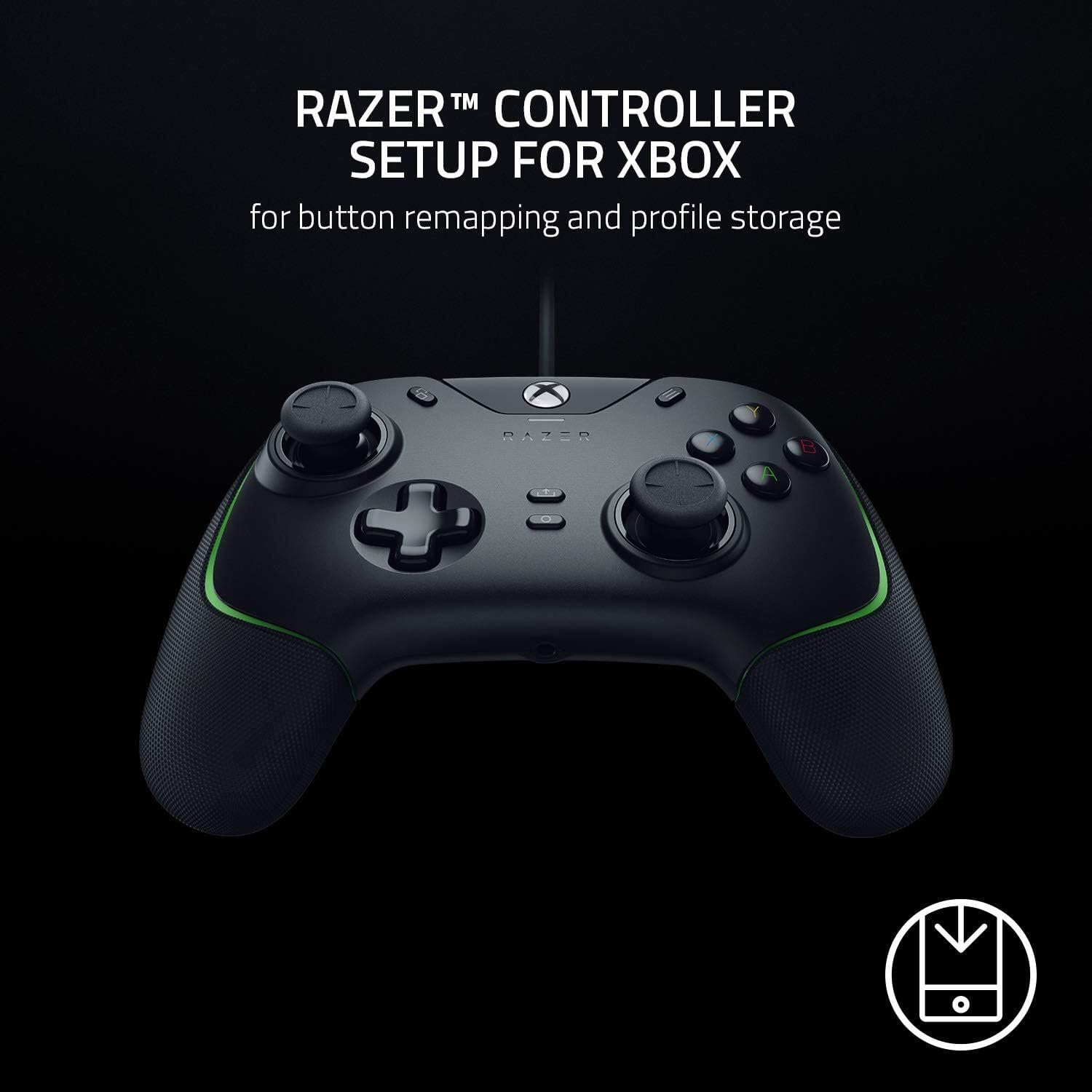Razor RZ06-03560100-R3M 1 Wolverine V2 Wired Gaming Controller Xbox X/S/One, Black-Green