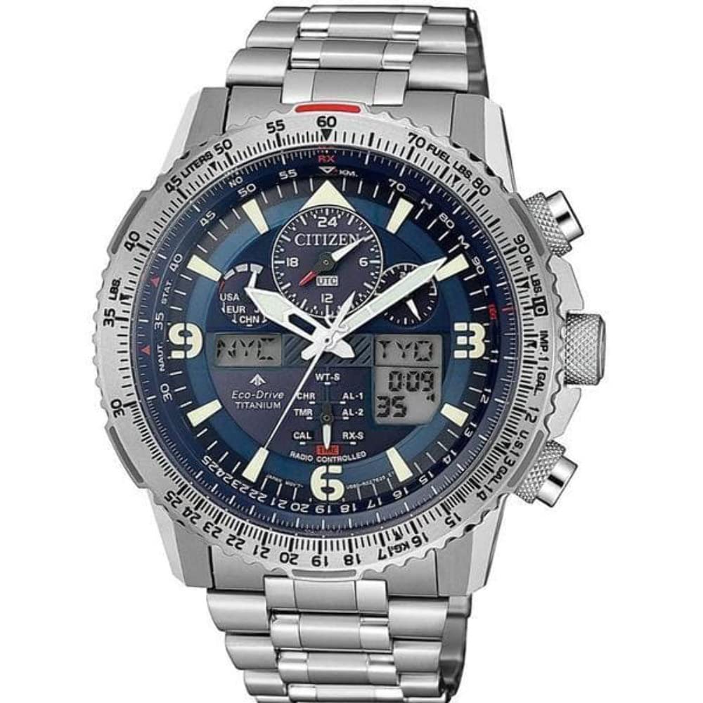 CITIZEN Analógico-Digital Modelo Reloj Pilot Super Titanium Eco-Drive JY8100-80L. Marca