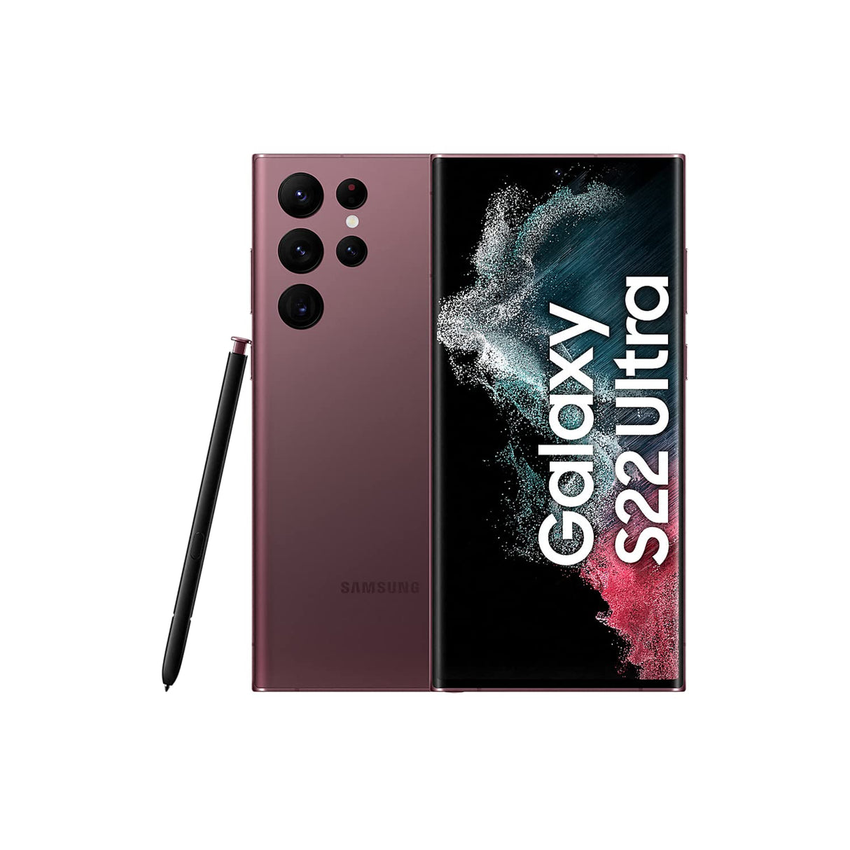 Samsung Galaxy S22 Ultra 5G Smartphone - Pantalla AMOLED dinámica de 6,8 pulgadas, 2X, 120Hz, HDR10+, cámara de 108 MP, batería de 5000 mAh, SIM híbrida, Android 12 a 13, versión alemana (128)