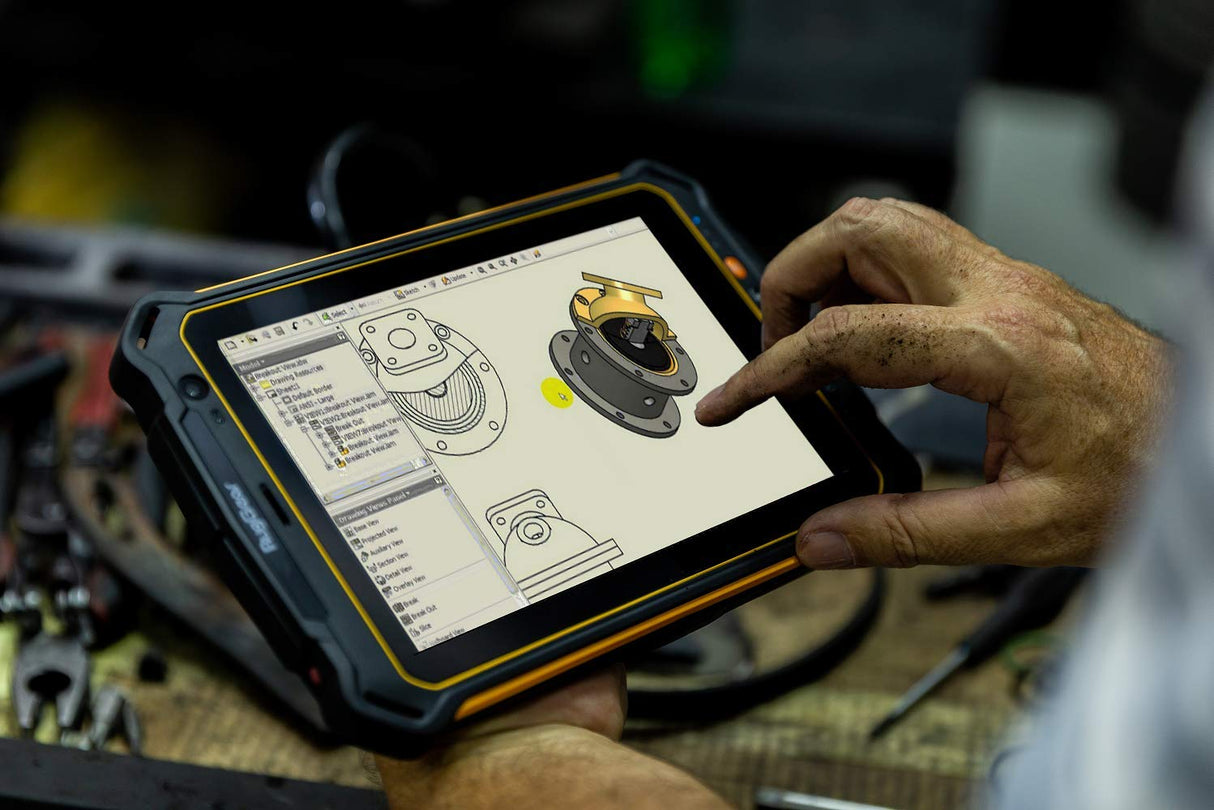 RugGear RG910- Tablet 8 Pulgadas Resistente, Negro