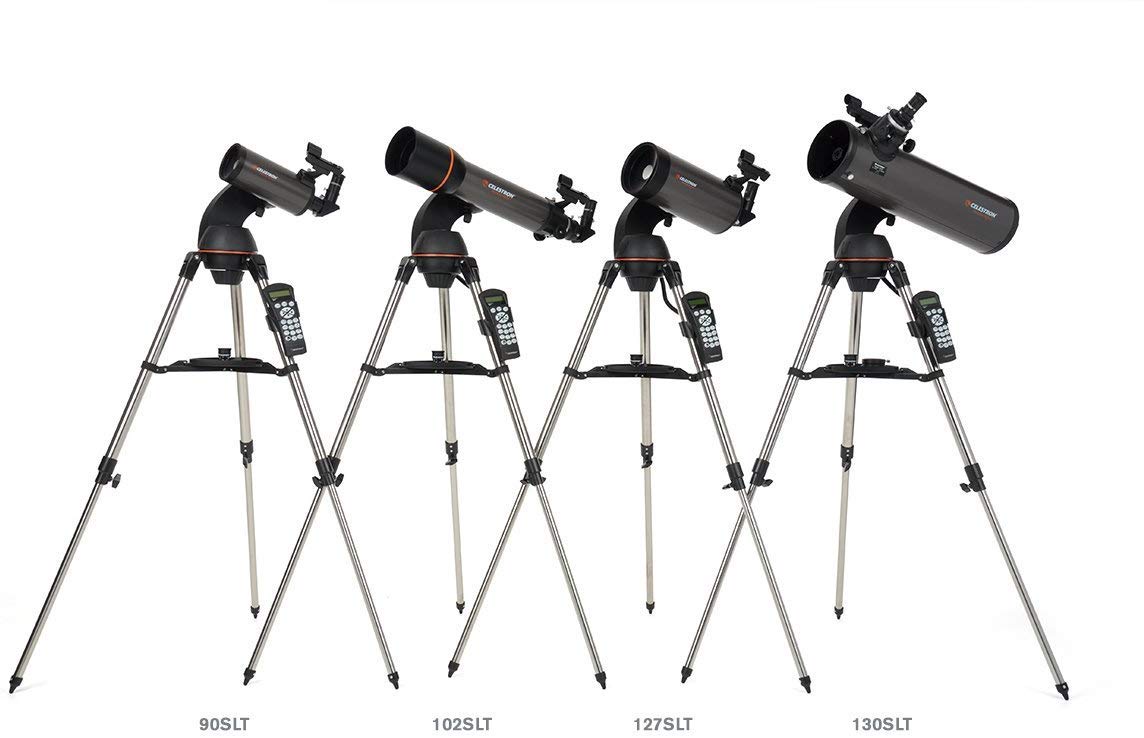 Celestron CE31145-DS NexStar 130 SLT Series Newtonian - Telescopio reflector, Gran Precisión, Sistema Actualizable, (importado de Inglaterra), Negro