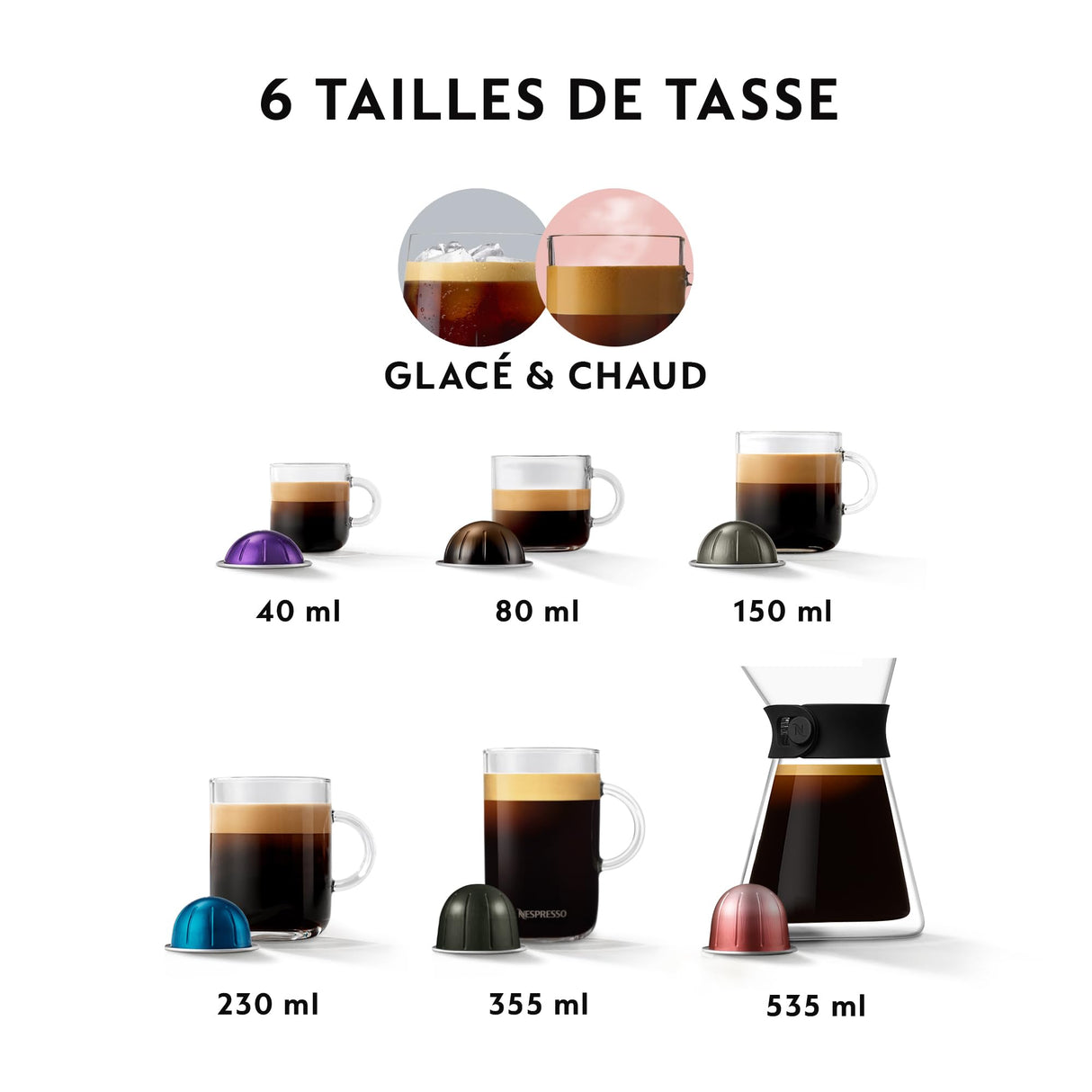 Nespresso Máquina de café Vertuo Creatista, máquina de cápsulas de 2 litros, Sage Black Truffle