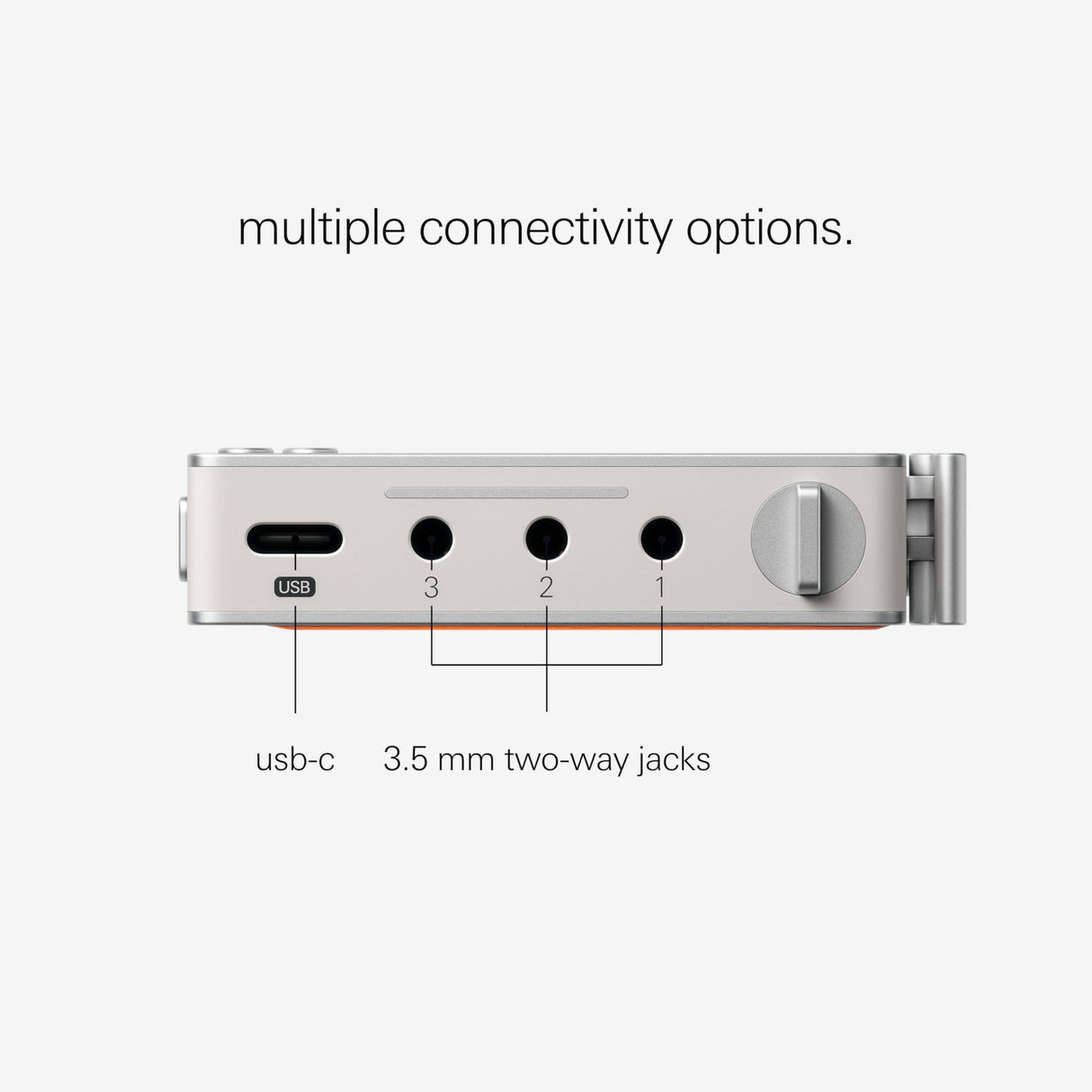 Teenage Engineering TP–7 Grabadora de sonido portátil con interfaz de audio USB-C, Bluetooth, micrófono interno, altavoz y almacenamiento de 128 GB