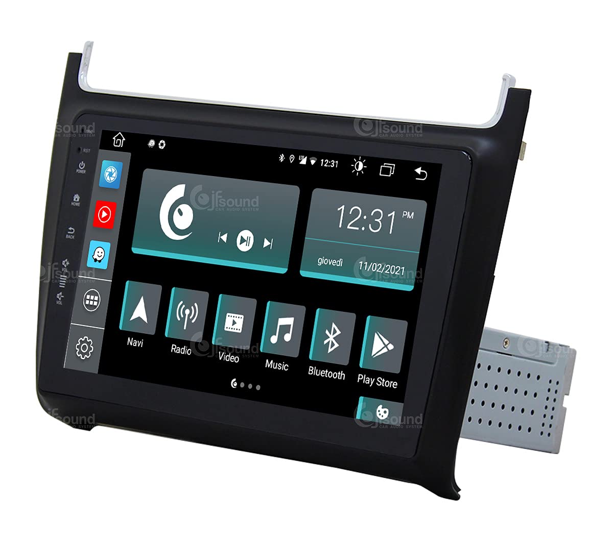 Autorradio de Ajuste Personalizado para Volkswagen Polo Android GPS Bluetooth WiFi Dab USB Pantalla táctil Full HD 9" procesador de 8 núcleos y comandos de Voz