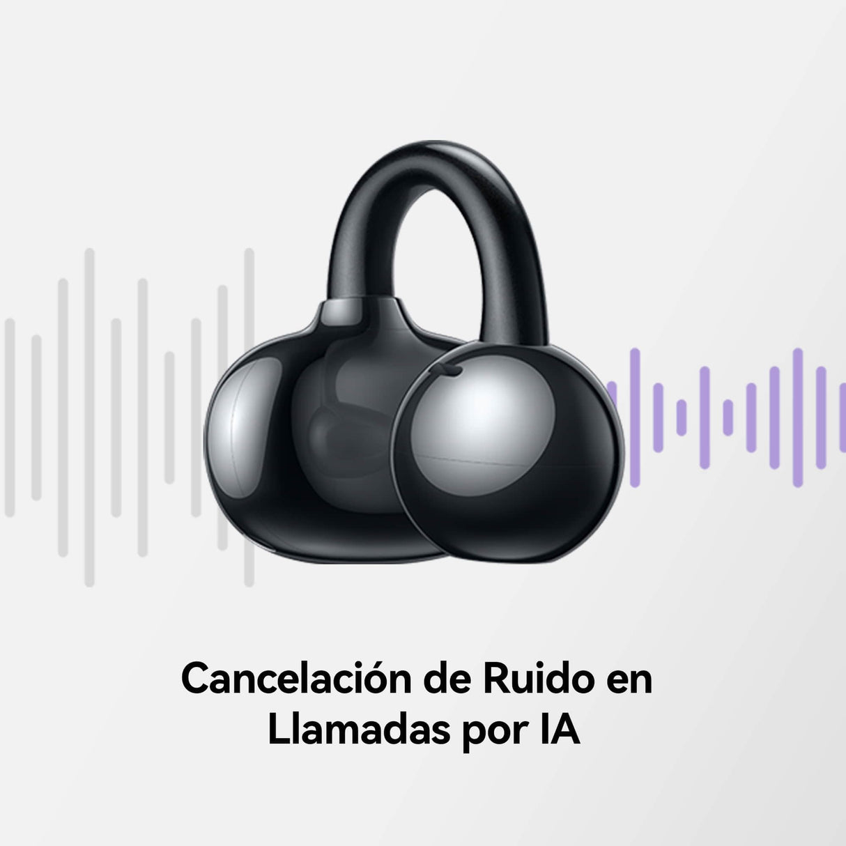 HUAWEI FreeClip,Auriculares Inalámbricos Bluetooth,Clip Innovador,Open-Ear,Gran Duración de Batería,Cancelación de Ruido en Llamadas por IA,Resistencia IP54 al Polvo y a Salpicaduras de Agua,Negro