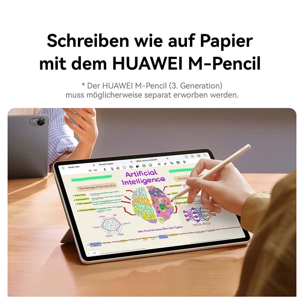 HUAWEI MatePad 11,5″S PaperMatte Edition Tablet, 8 GB+256 GB, Pantalla FullView de 2,8 K, Carcasa metálica Unibody Delgada de 6,2 mm, batería de 8800 mAh, Wi-Fi, Gris Espacial