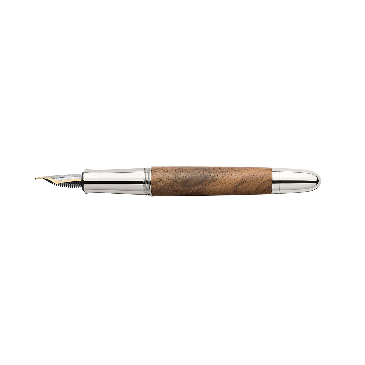 Faber-Castell Graf von 156380 - Estilográfica Magnum en Madera de Nogal - Trazo M