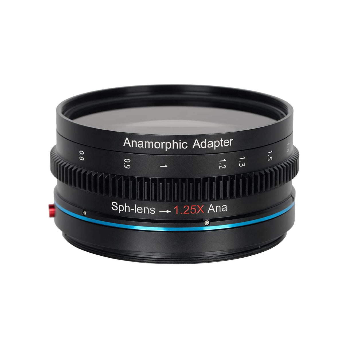 SIRUI 1.25x T2.9 Adaptador anamórfico con Enfoque único Frontal, Rosca Trasera de 82mm con Anillos (67mm, 72mm, 77mm, 92mm), Adaptador de Lente anamórfico Adicional para Lentes de Cine de la cámara