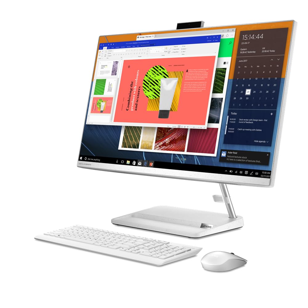Lenovo IdeaCentre AIO 3 Ordenador de sobremesa, Pantalla 27" FullHD (AMD Ryzen 5 7530U, 16 GB RAM, 512 GB SSD, AMD Radeon Graphics, Windows 11 Home) Teclado QWERTY Español, Blanco, 27 Pulgadas