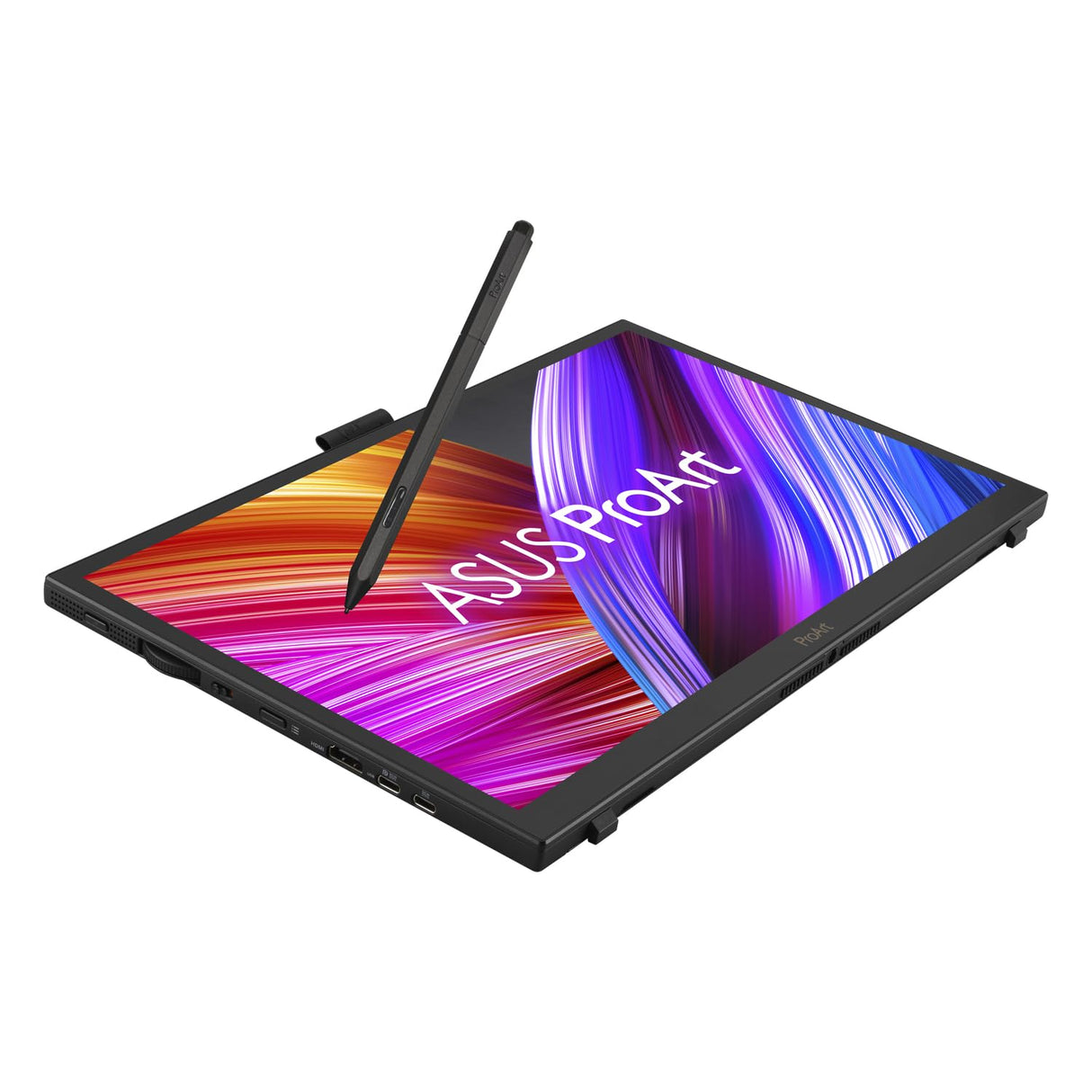 ASUS ProArt PA169CDV Pen Display Monitor, 15,6', IPS, 4K UHD, WACOM EMR, 100% sRGB, Verificado por Calman, Validado por Pantone, USB-C, 10 Puntos táctiles, Dial, Panel de Control