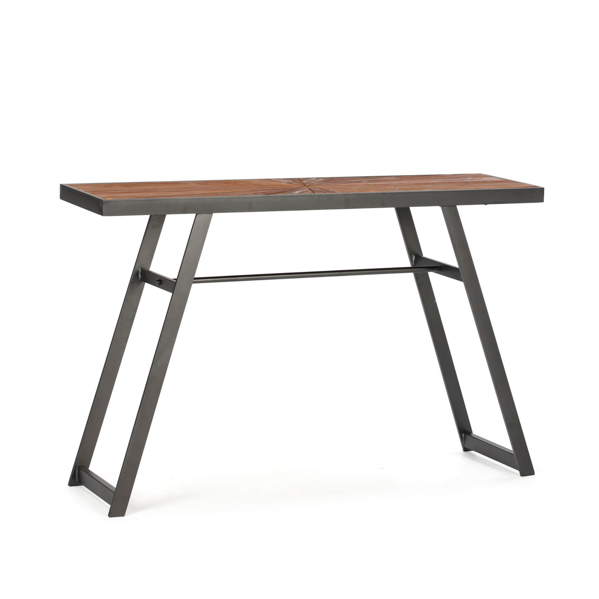 CONSOLA 120X35X77 MADERA/METAL NEGRO