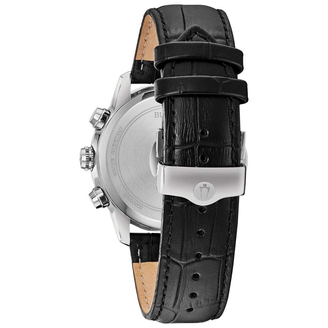 Bulova Reloj Cronógrafo para Hombres de Cuarzo con Correa en Cuero 96B310