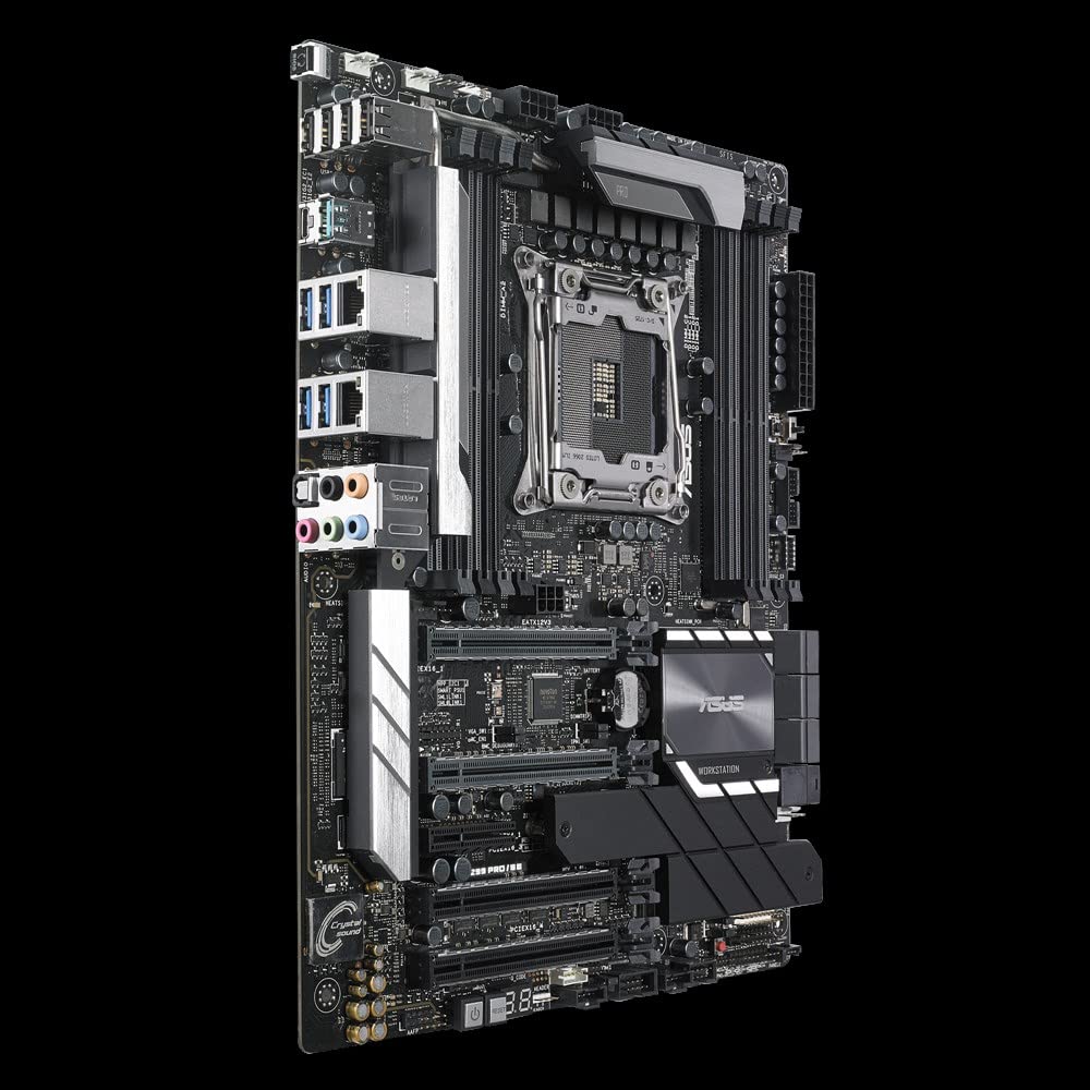 Asus Workstation Board - Placa base Intel LGA 2066 ATX con DDR4 4133MHz, dual M.2, M.2 heatsink, U.2, conector USB 3.1 Gen 2, ASMB9-iKVM, ASUS Control Center