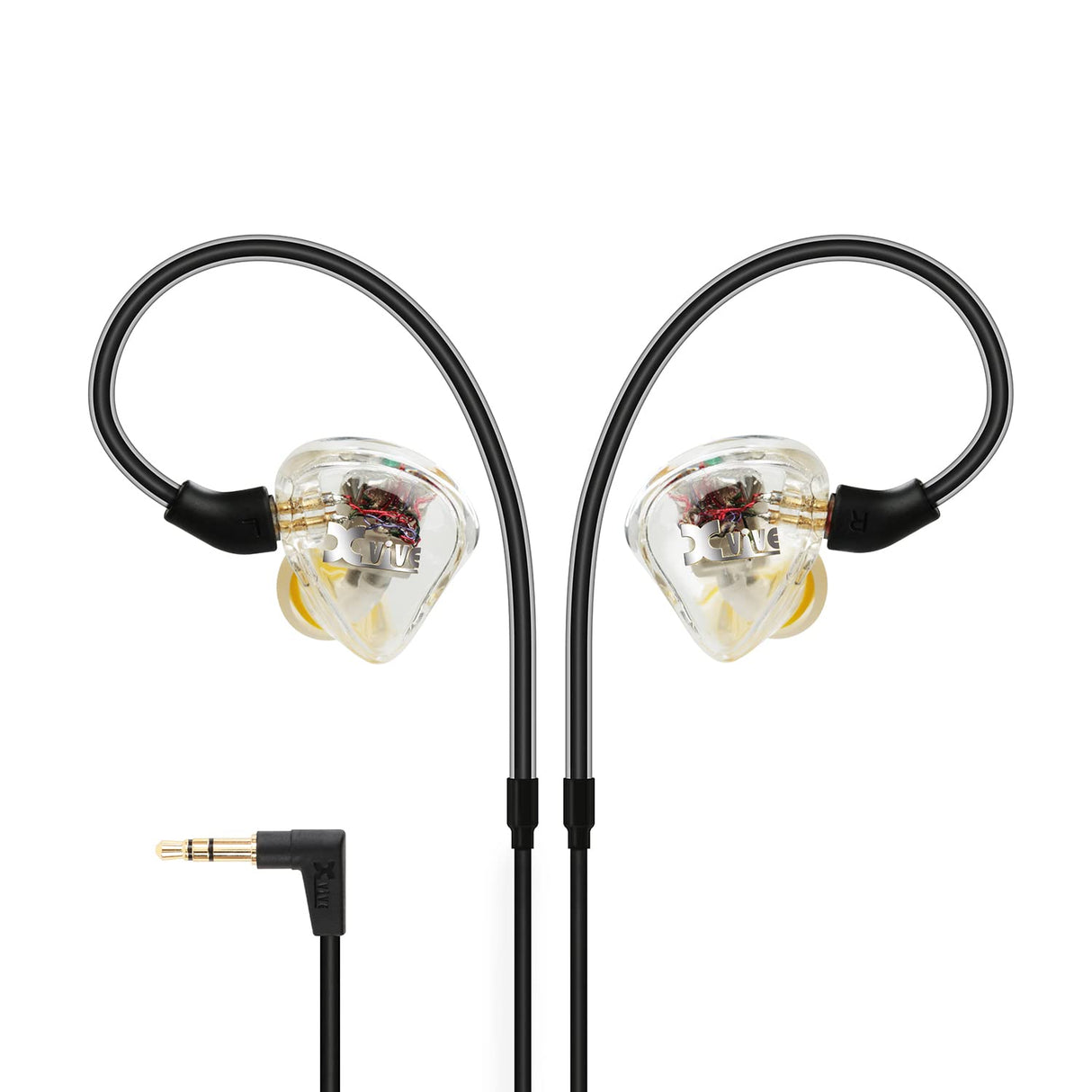XVIVE U4T9 Wireless Monitor Bundle, Sistema inalámbrico profesional para monitorización de auriculares in-ear, compuesto por 1 emisor, 1 receptor y Auriculares in-ear