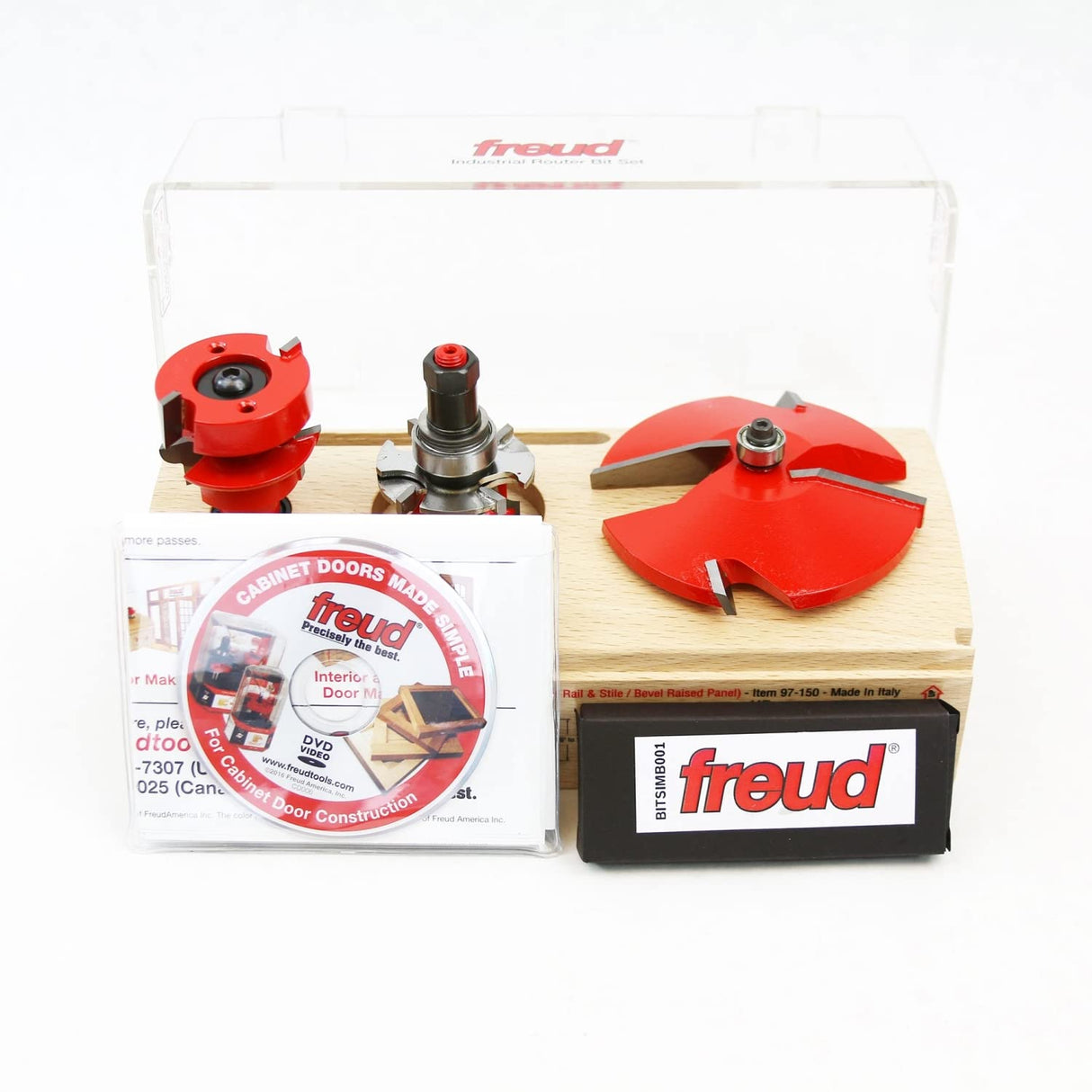 Freud 97-100 - Juego de brocas para armario (3 piezas, 99-515 y 99-260 puntas), 97-150