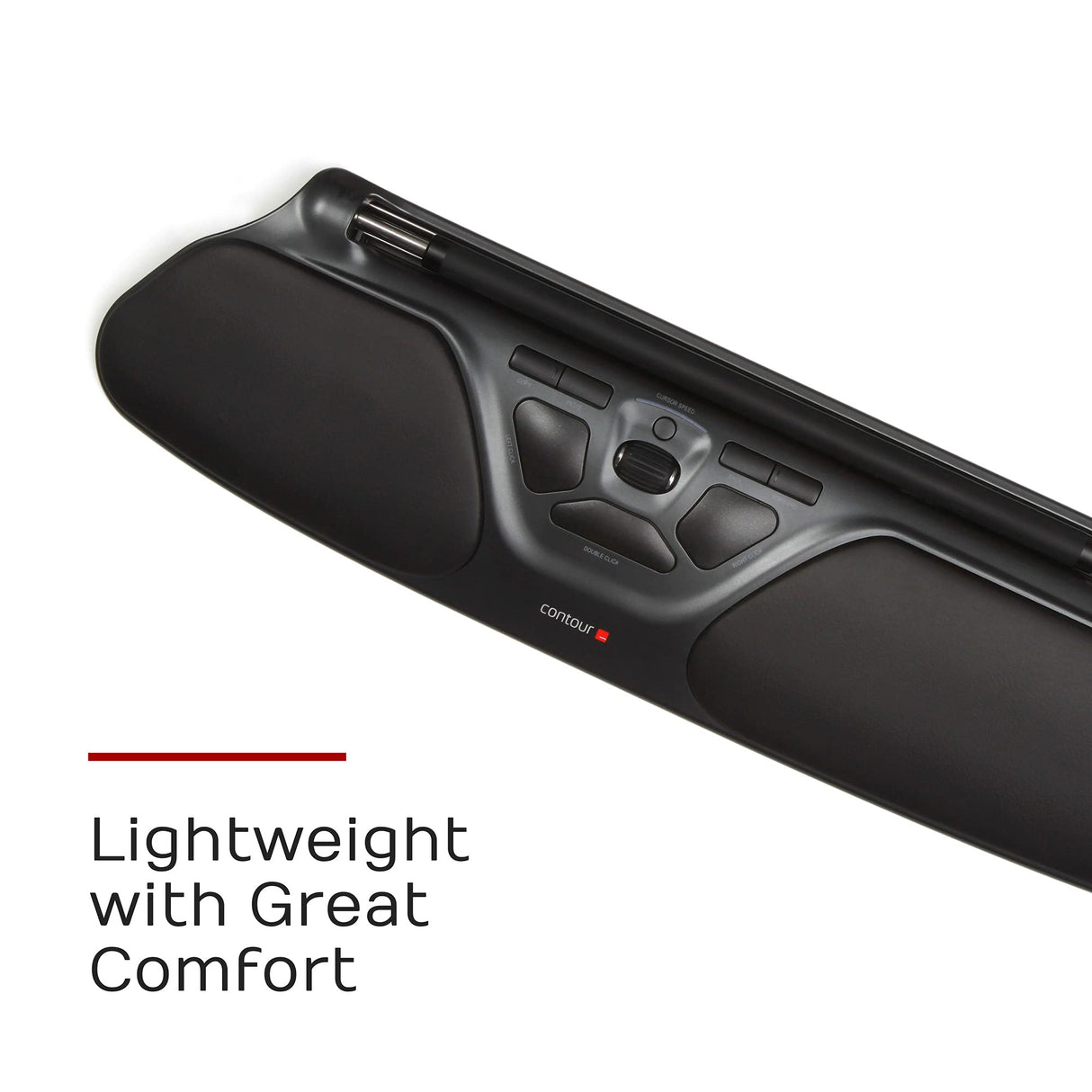 Contour Rollermouse Pro3 | Ratón rodante con Barra ergonómico | Ratón reposamuñecas con Cable | 8 Botones | 2400 dpi | para Windows y Mac