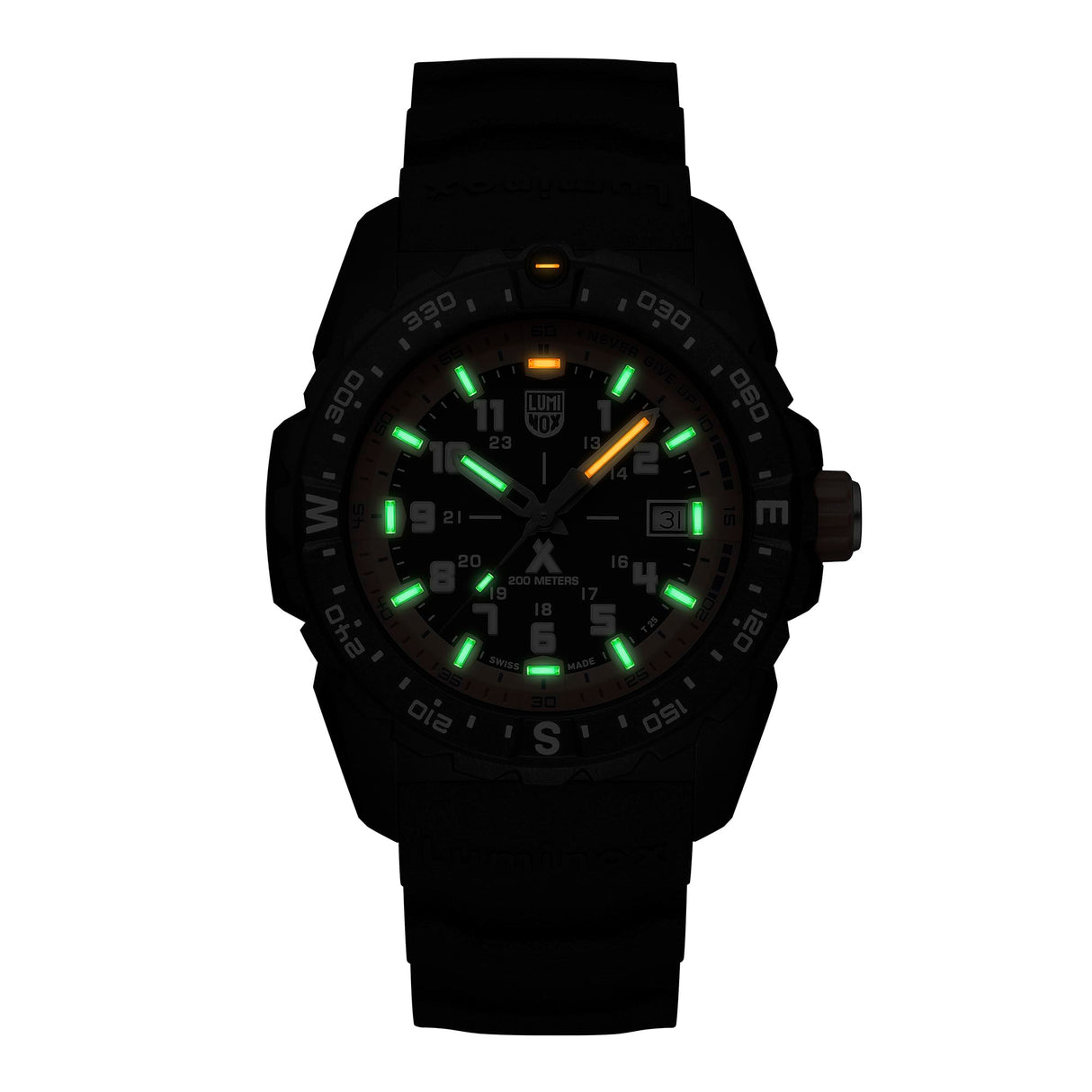 Luminox Reloj Analógico para Hombres de Cuarzo Suizo con Correa en Caucho XB.3739