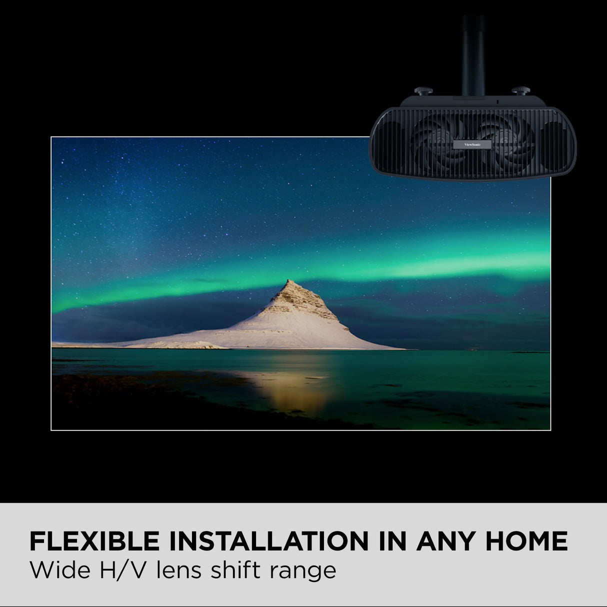 ViewSonic X100-4K UHD Proyector LED para Cine en Casa (4K, 2900 lúmenes, Rec.709, HDR, 4X HDMI, USB, WLAN, Altavoces de 20 vatios x 2, Zoom óptico 1,2X, Desplazamiento de Lente) - Negro